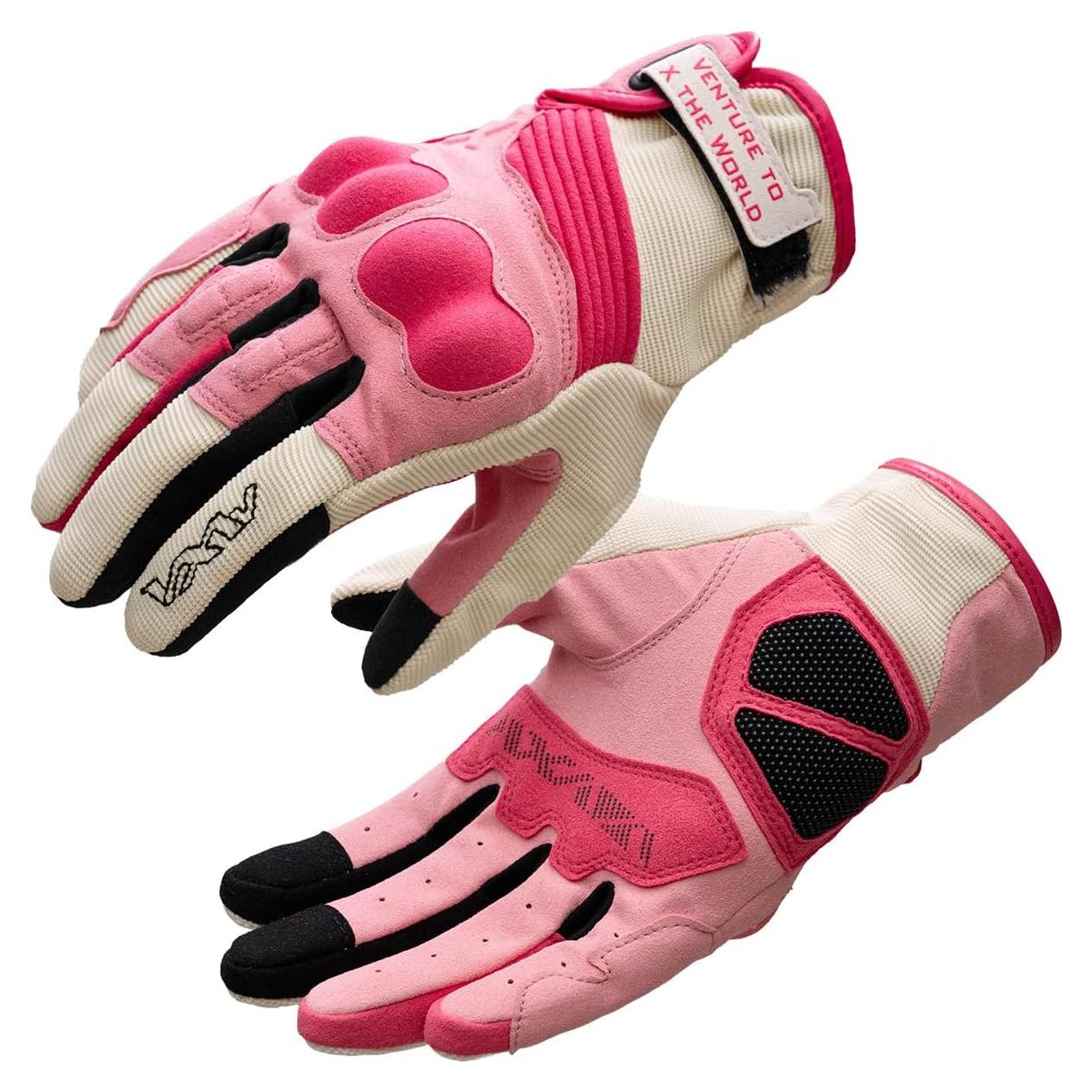 Guantes de Motocicleta VXW VMG327 Táctiles Unisex Verde