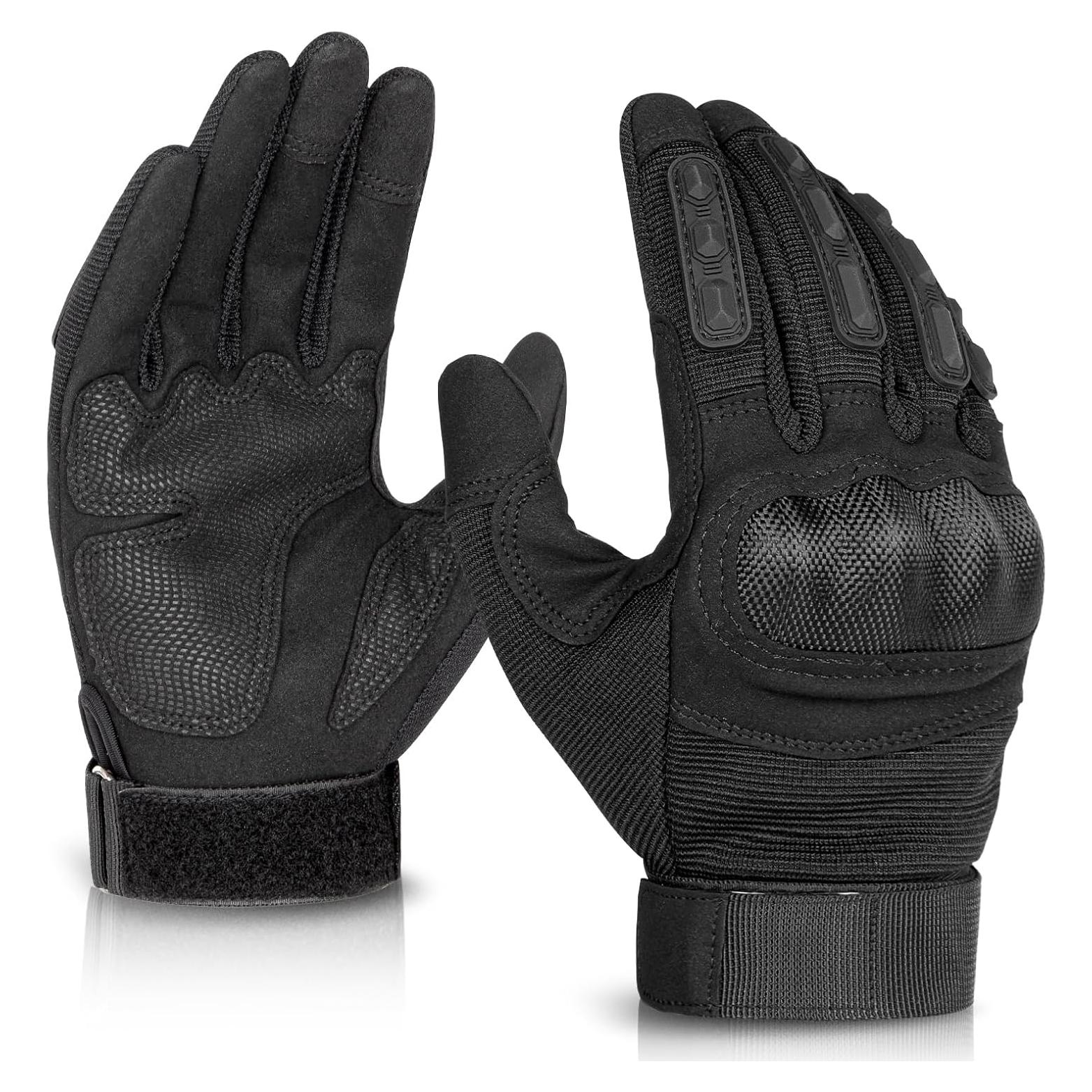 Guantes Tácticos KUMGIM ZSST001 Negros para Motocicleta