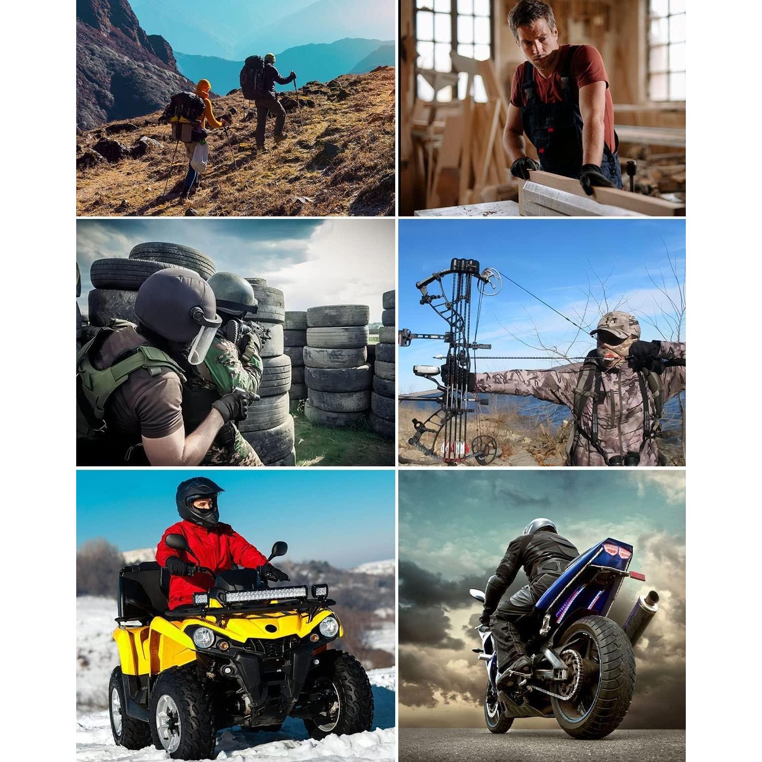 Guantes Tácticos KUMGIM ZSST001 Negros para Motocicleta