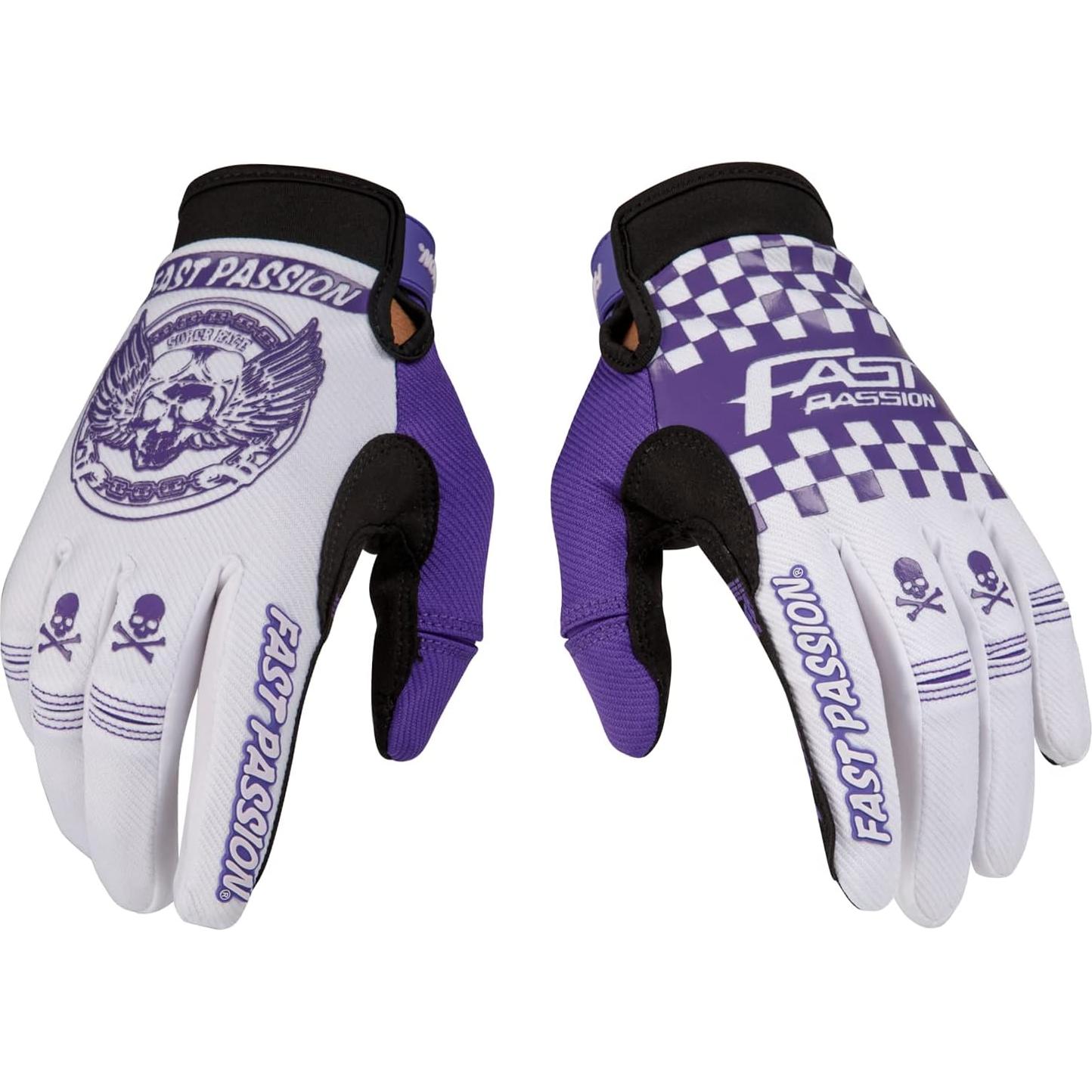 Guantes de Motocicleta Fast Passion Medianos Negros y Verdes