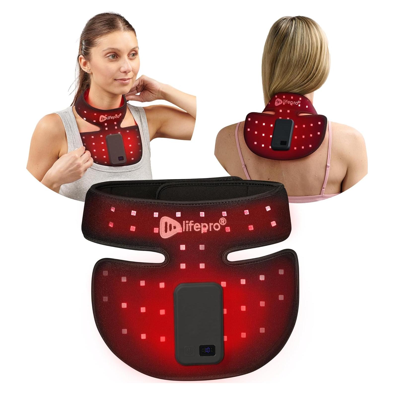 Terapia de Luz Roja LifePro para Cuello y Pecho - Compacto