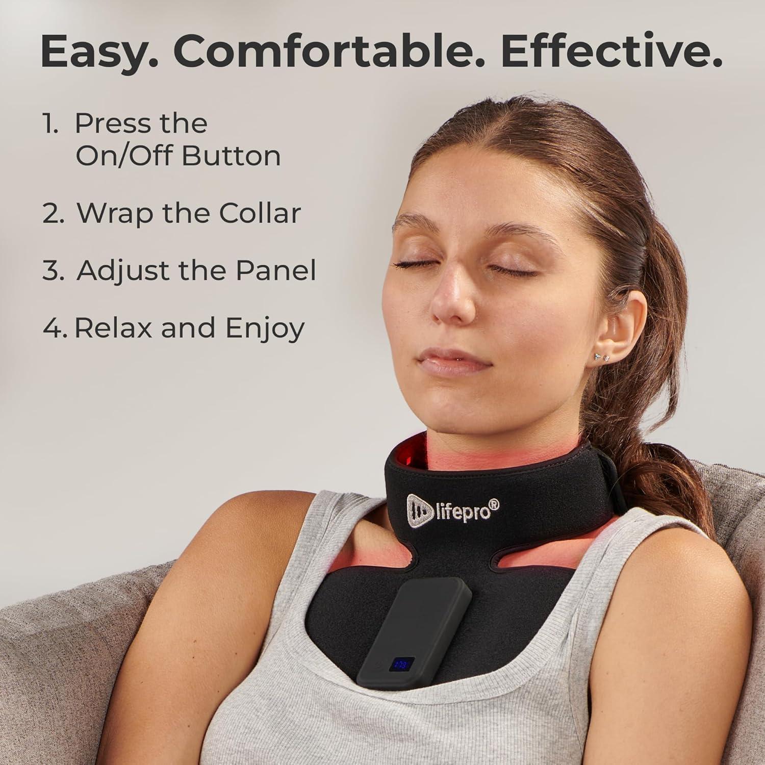 Terapia de Luz Roja LifePro para Cuello y Pecho - Compacto