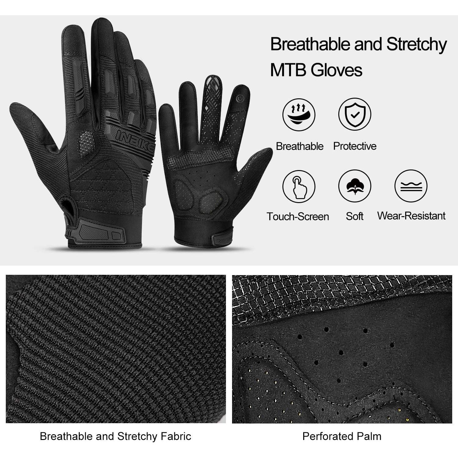 Guantes de Montaña INBIKE Táctiles con Protección TPR