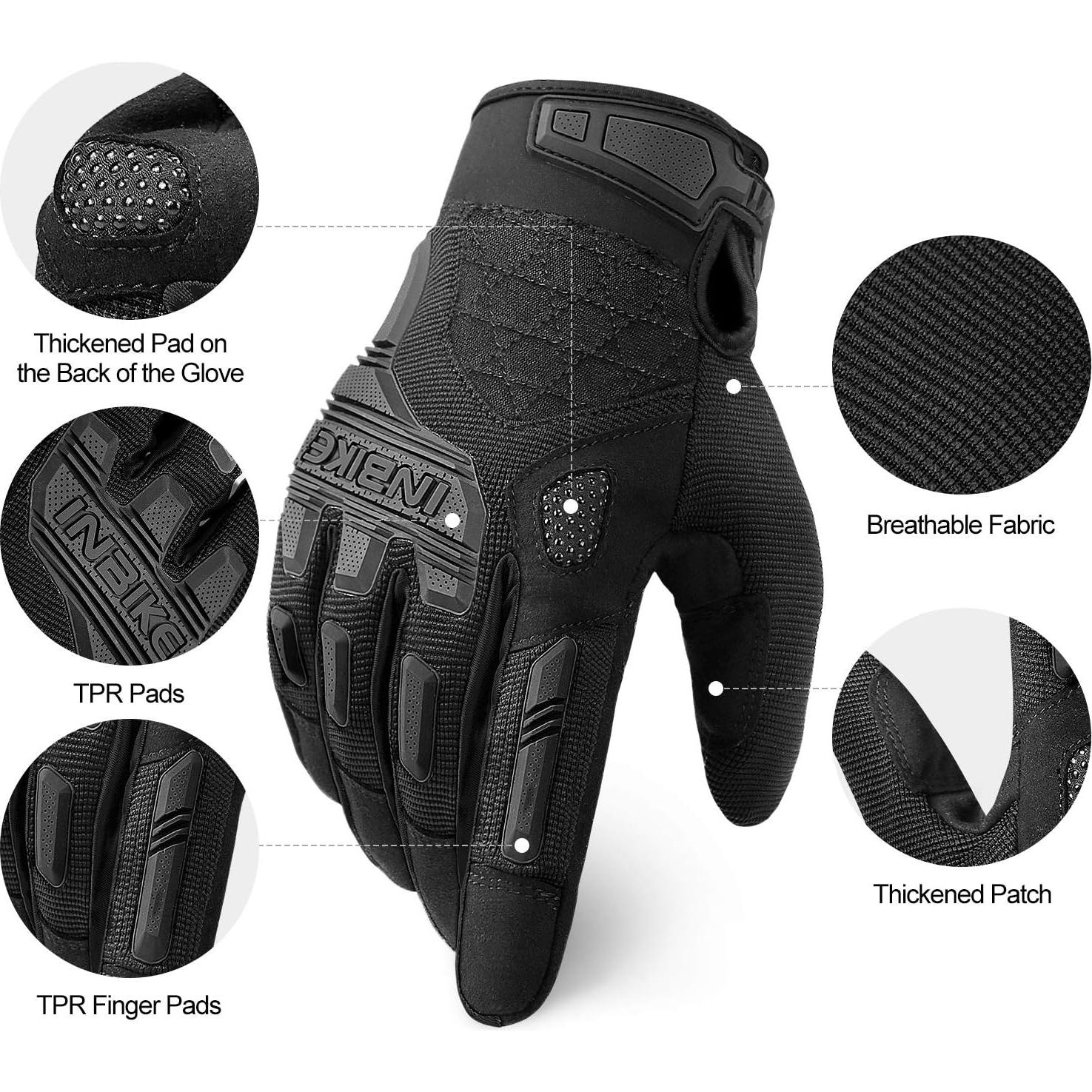 Guantes de Montaña INBIKE Táctiles con Protección TPR
