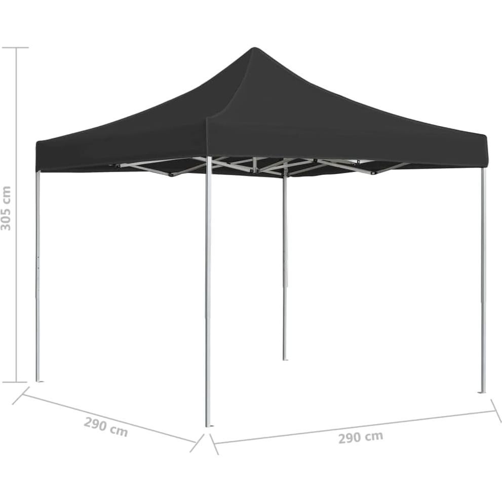 Carpa Plegable Profesional KCCKOM 3x3m Antracita para Eventos