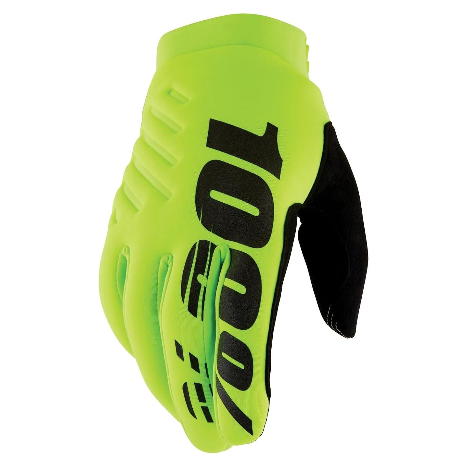 Guantes de Motocross 100% Brisker Rosa Neón Talla Grande