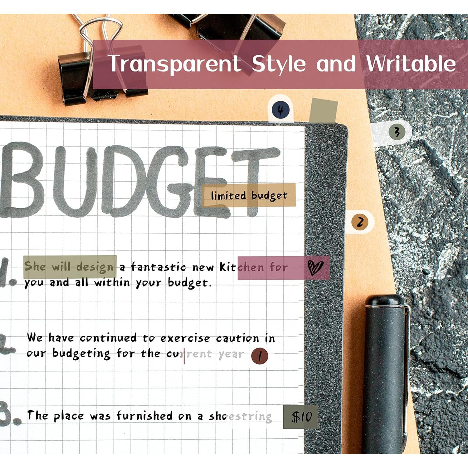 1200 Pestañas Adhesivas Agoer - Marcadores de Página Coloridos