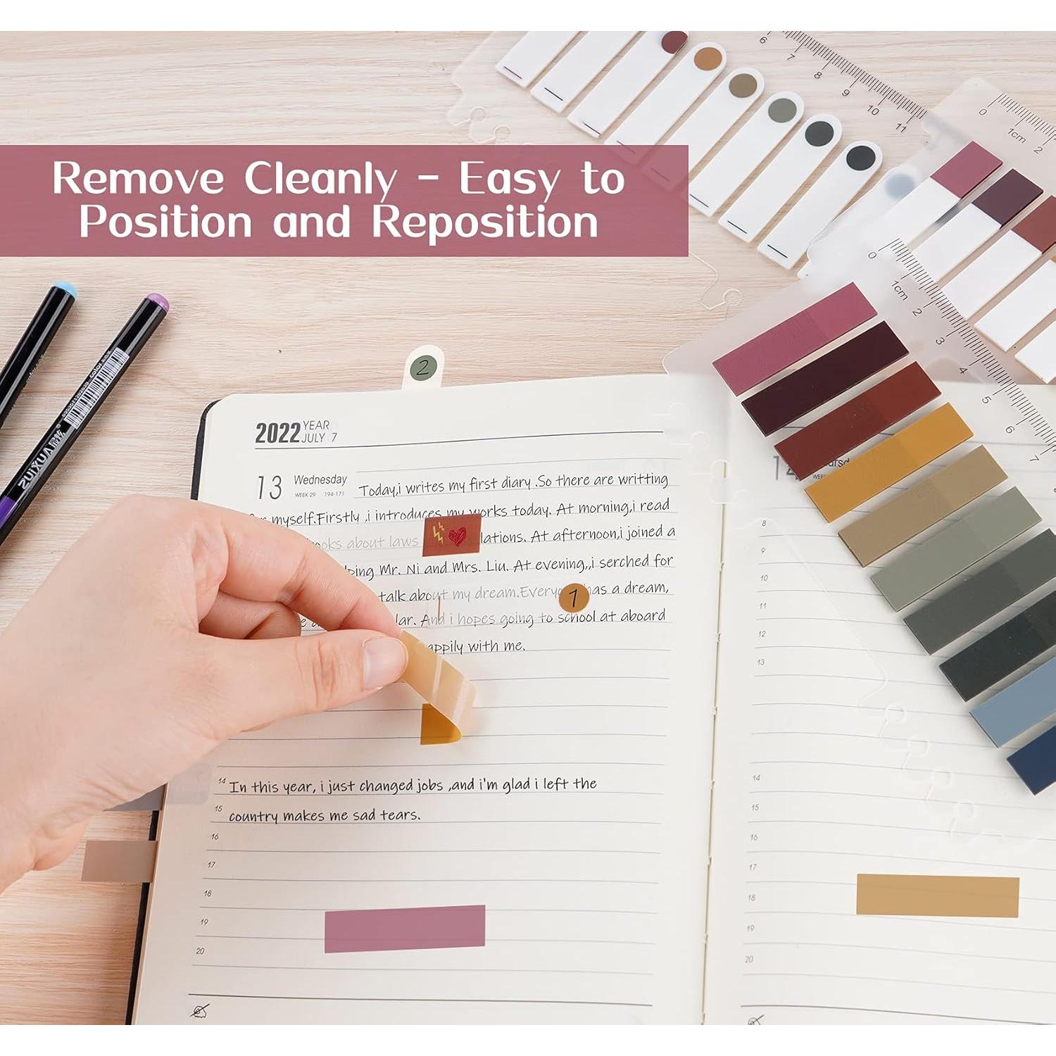 1200 Pestañas Adhesivas Agoer - Marcadores de Página Coloridos