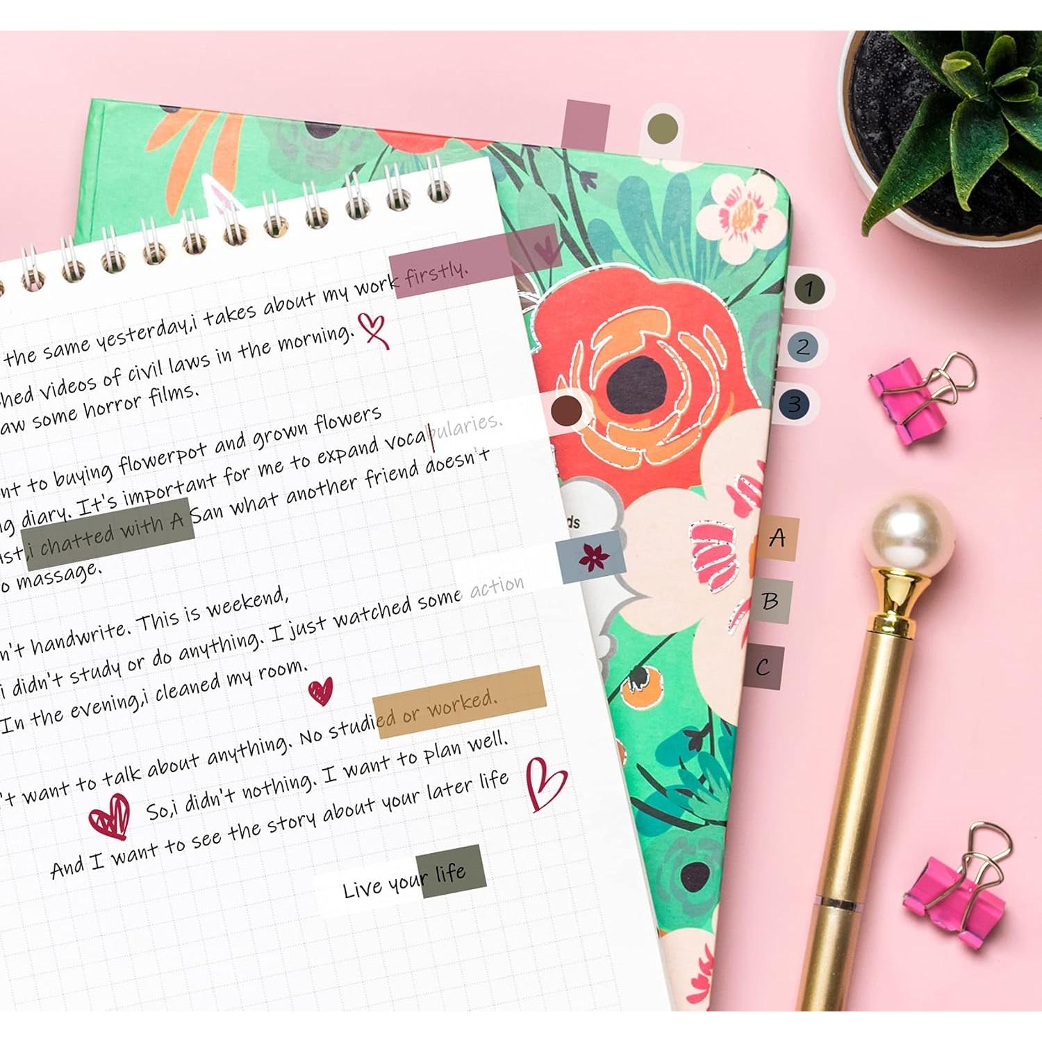 1200 Pestañas Adhesivas Agoer - Marcadores de Página Coloridos