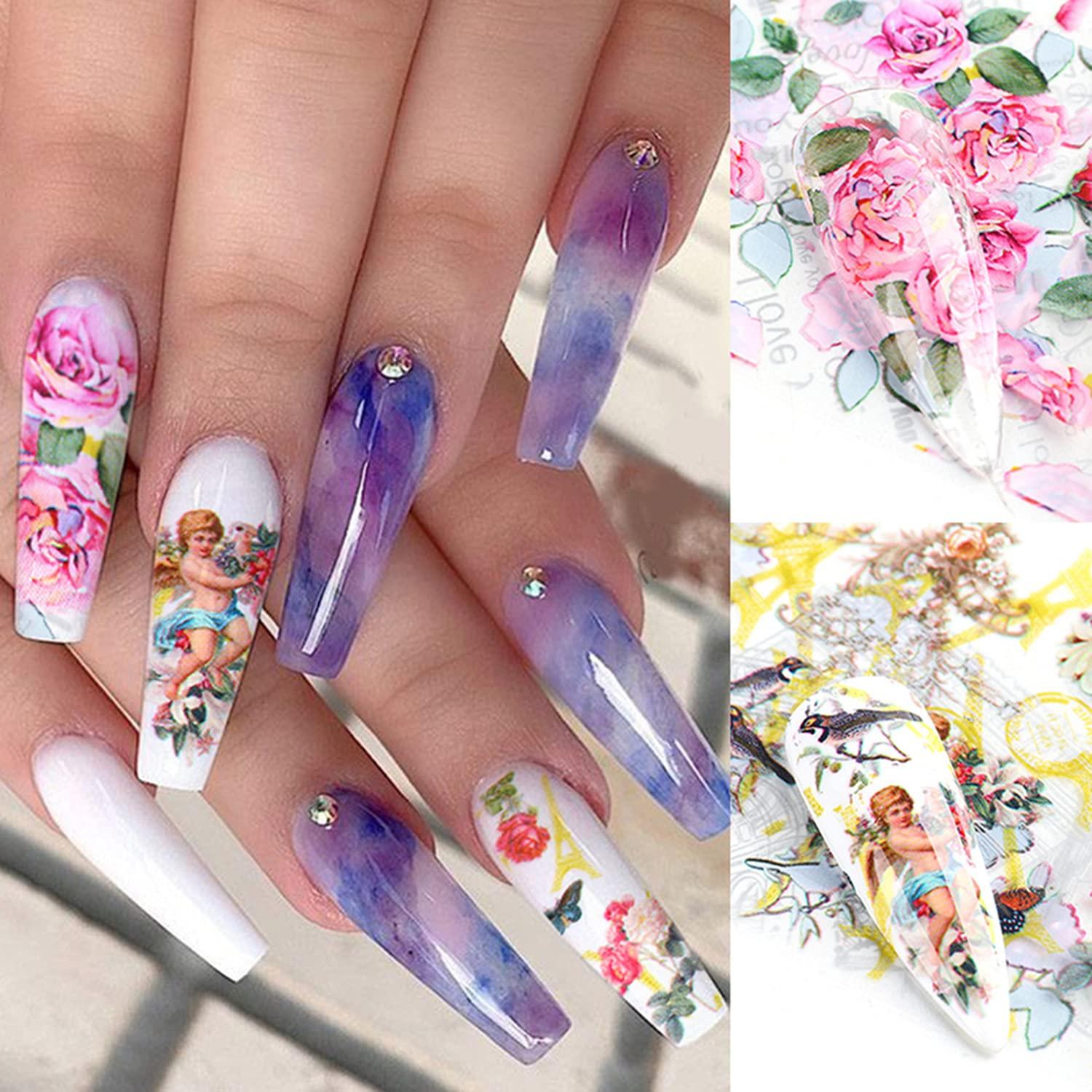 Calcomanías de Foil para Uñas TBRZTR - 10 Hojas San Valentín