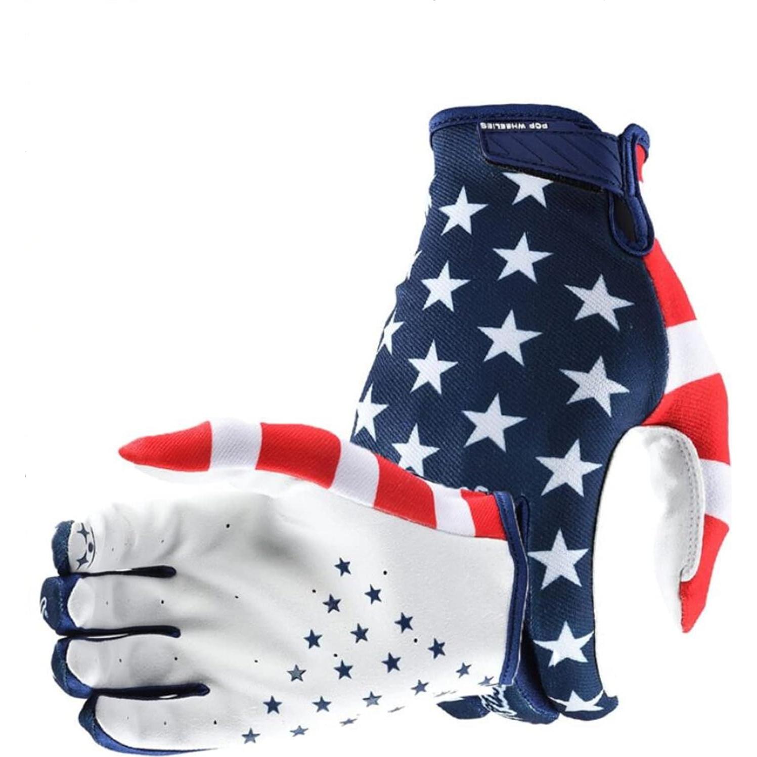Guantes de Ciclismo EXCEREY con Bandera Americana - Unisex