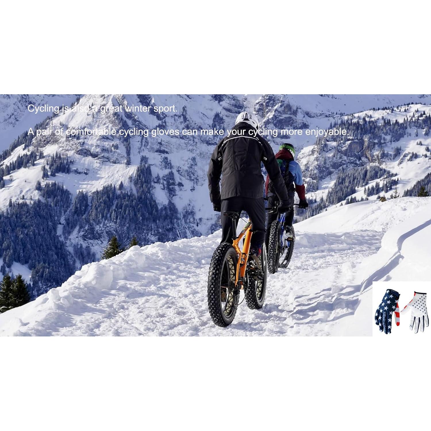 Guantes de Ciclismo EXCEREY con Bandera Americana - Unisex