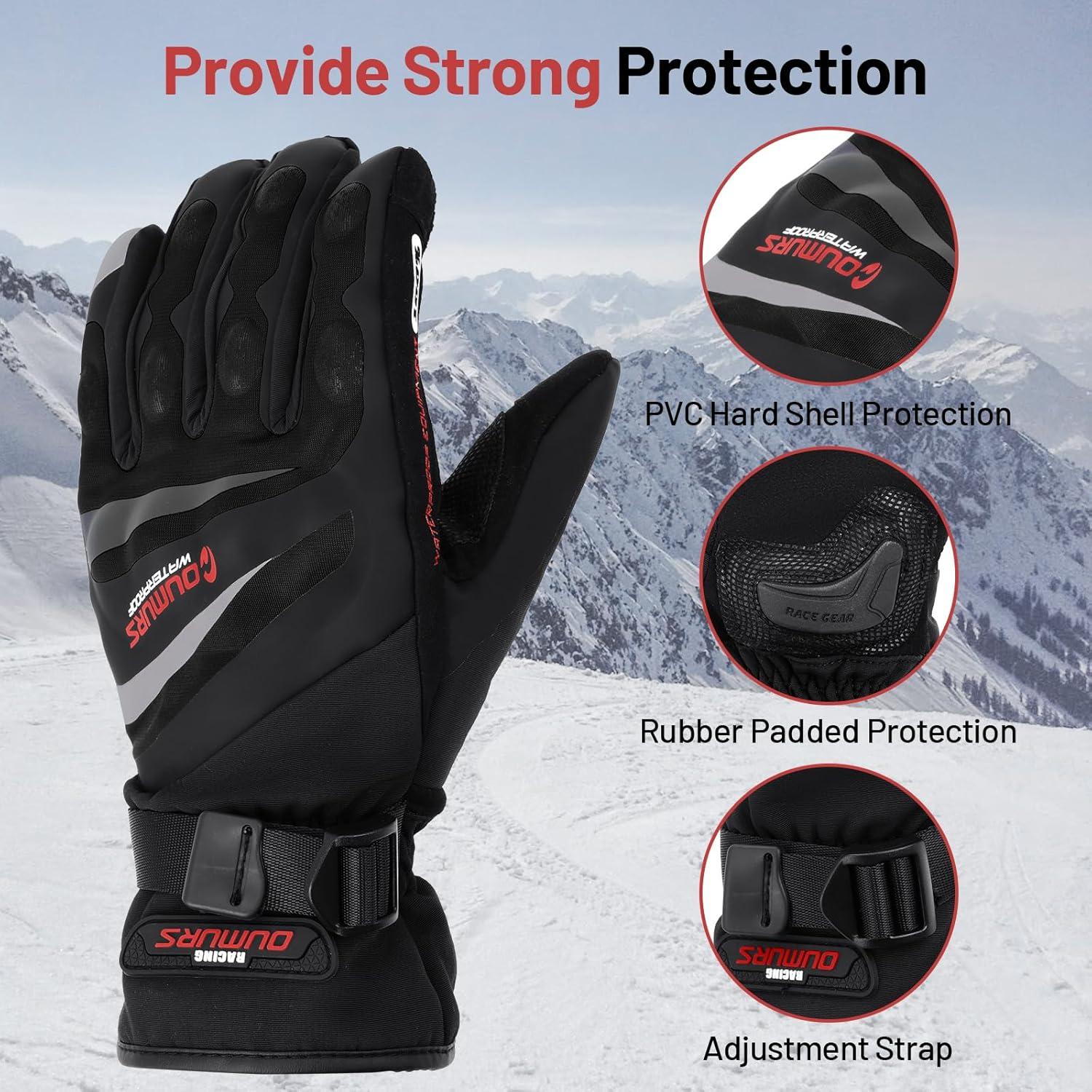 Guantes de Moto Oumurs MT-16 Impermeables Táctiles M