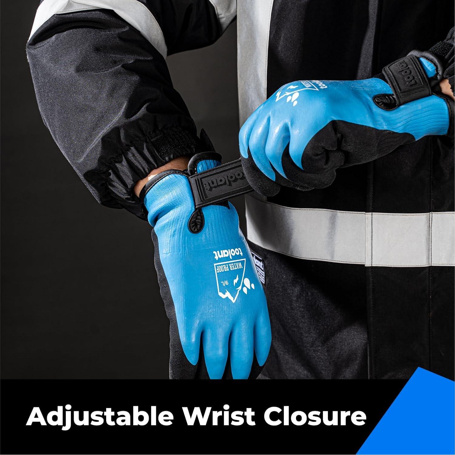 Guantes Impermeables Toolant para Trabajo Invierno Talla Grande