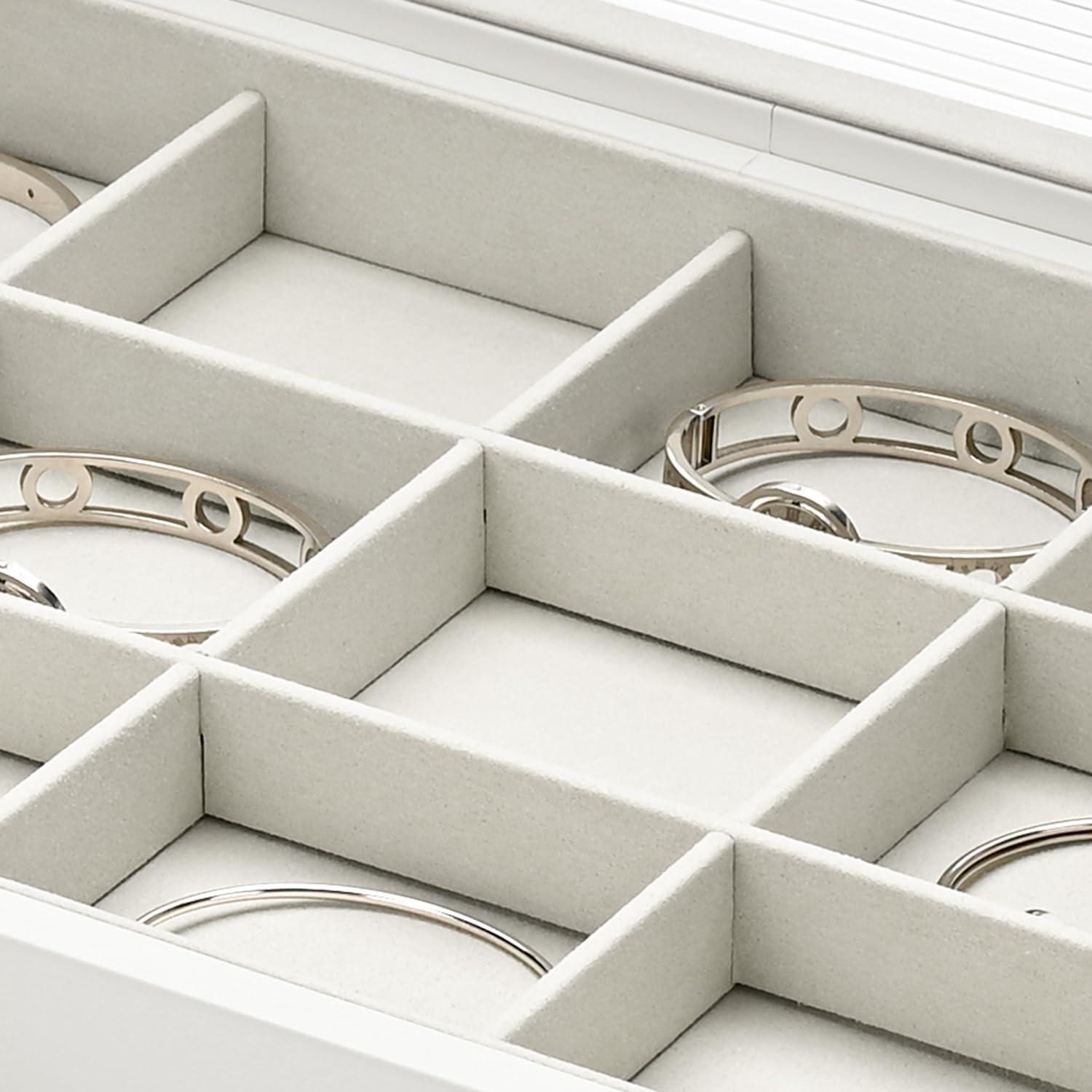 Caja organizadora de joyas Papten 12 compartimentos cuero