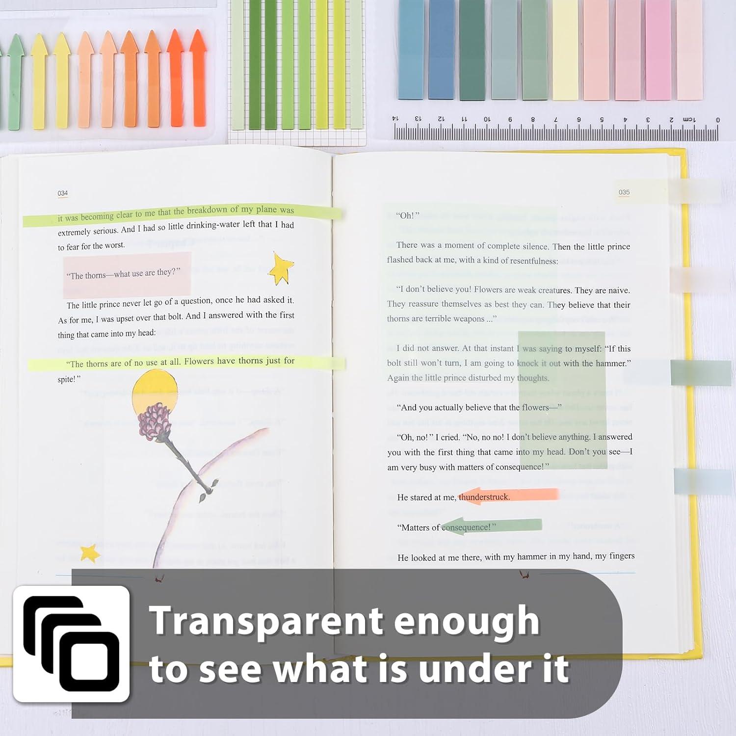Notas Adhesivas Transparentes Valtiner 1060 Hojas Morandi