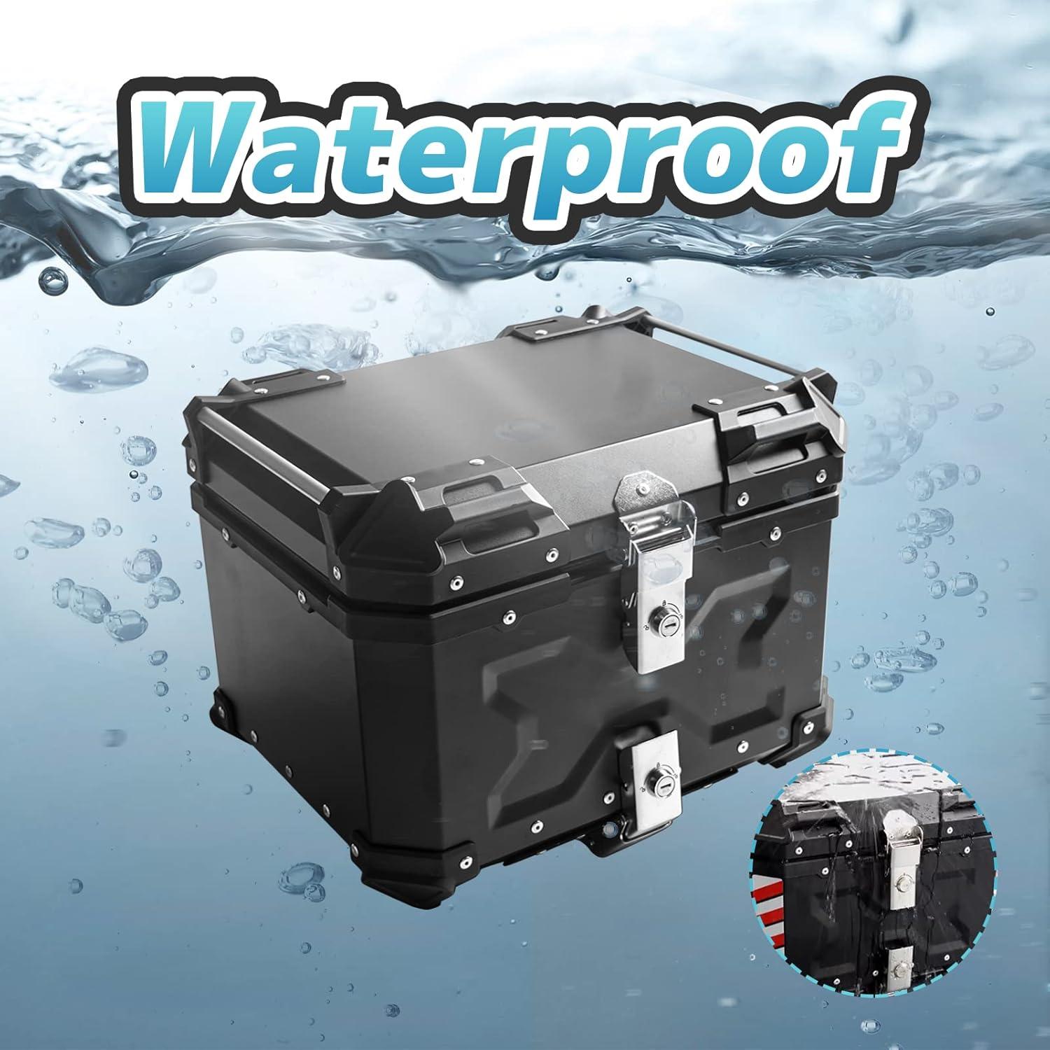 Maletero Donpida 55L para Motocicleta con Respaldo