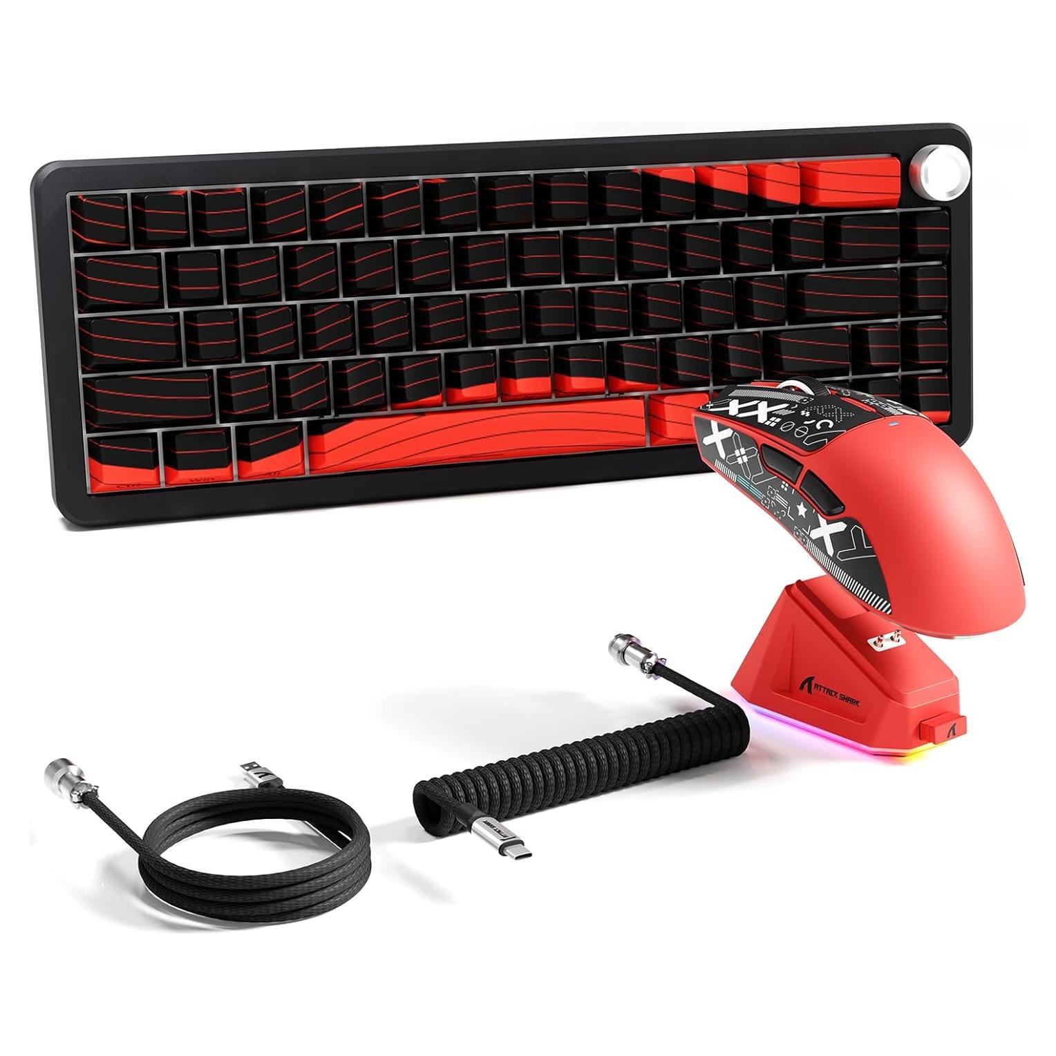 Combo Teclado y Ratón Gaming Attack Shark X65 PRO HE & X11