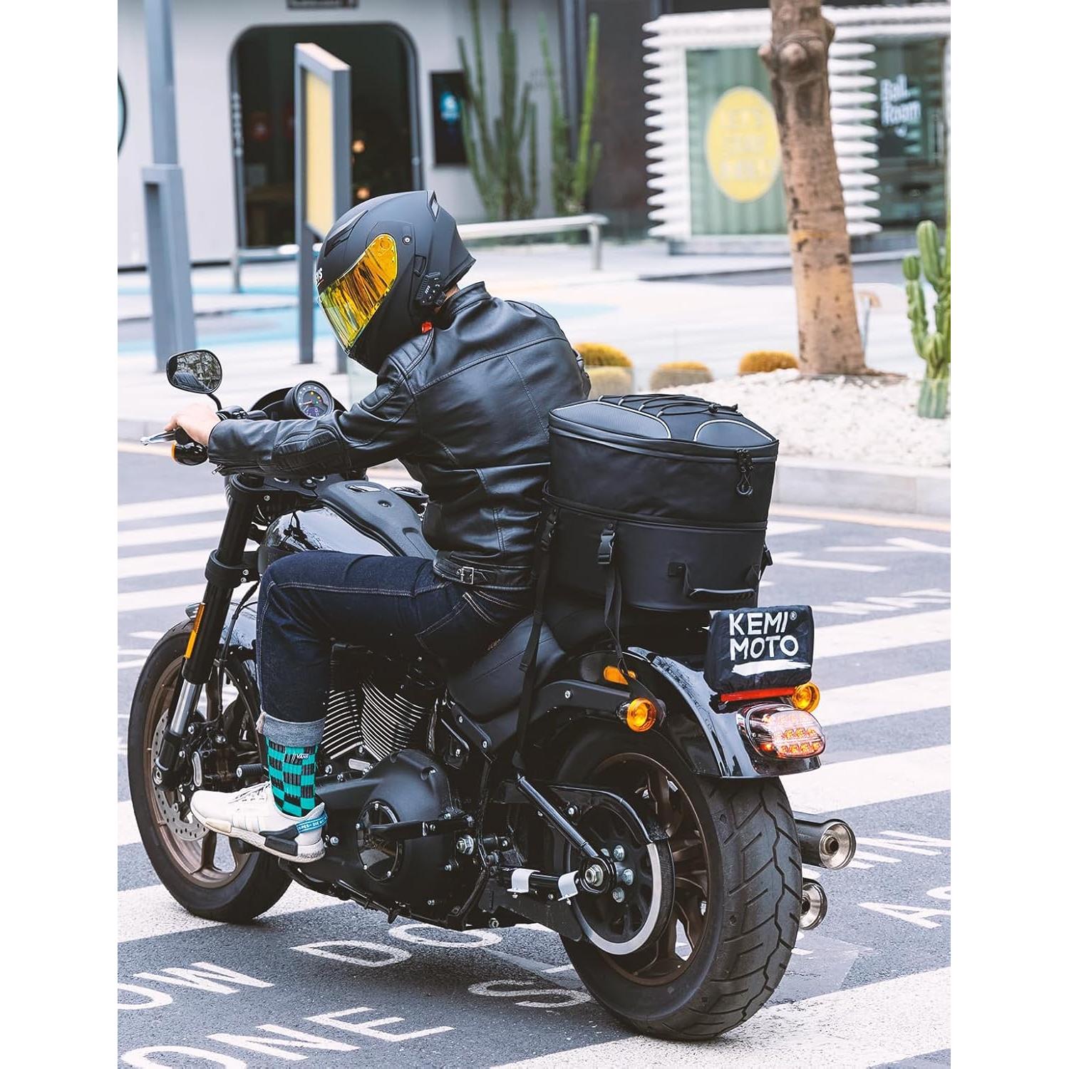 Bolsa de Cola KEMIMOTO para Motocicleta 25-45L Impermeable