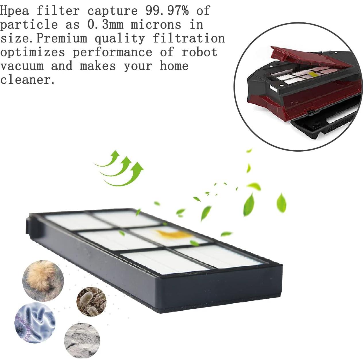 Kit de Reabastecimiento 12 Piezas Amyehouse para iRobot Roomba 800 900