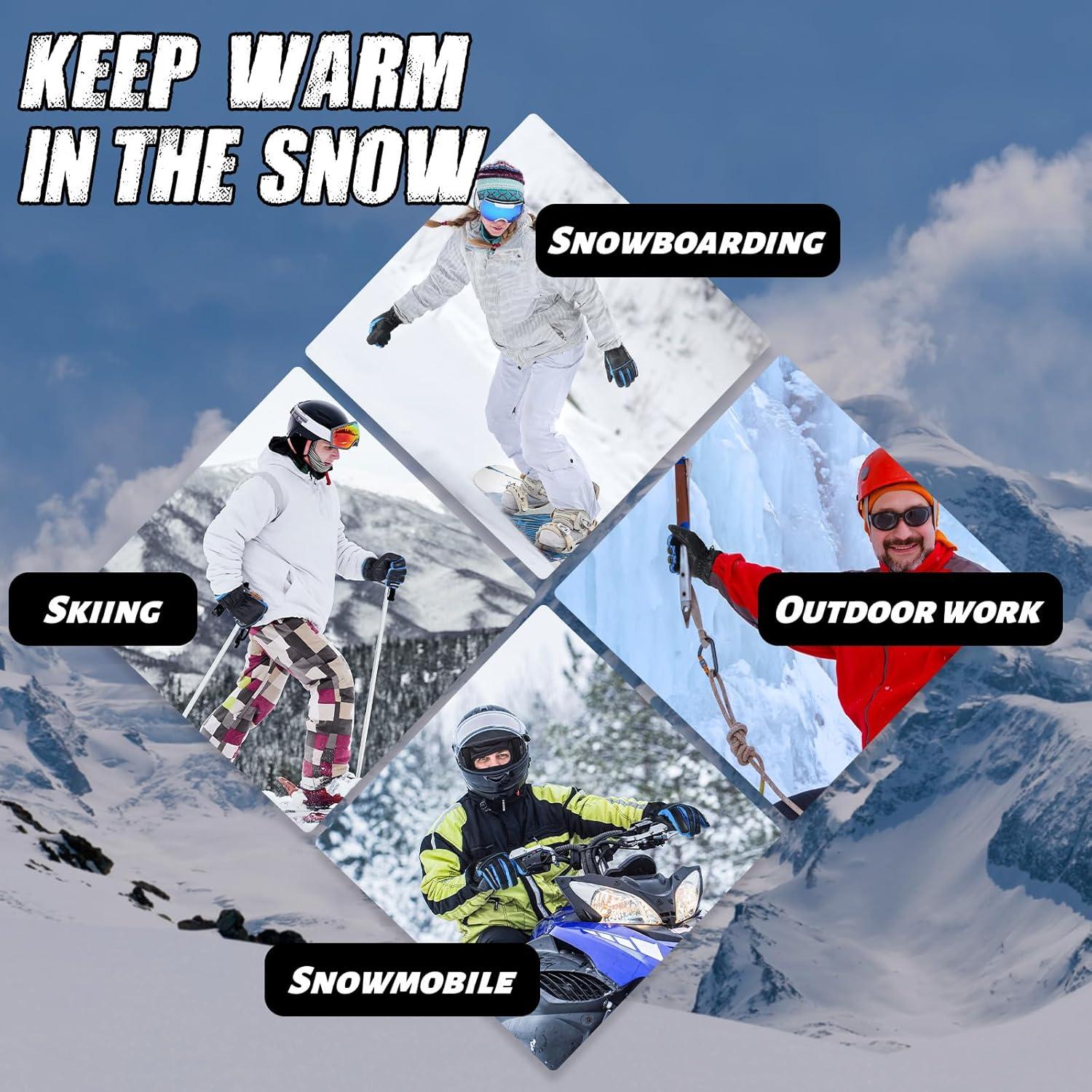 Guantes de Trabajo Aislados HANDLANDY Impermeables Talla Grande