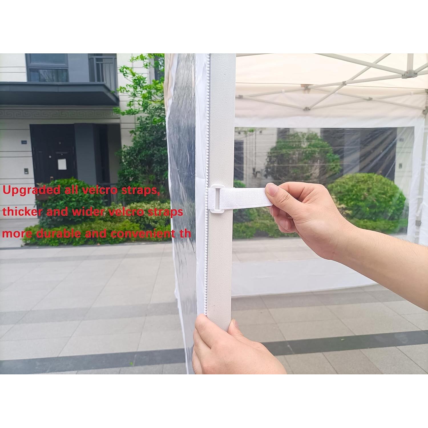 Pared Lateral Transparente SCOCANOPY 10x10 m 3 Paneles Blancos