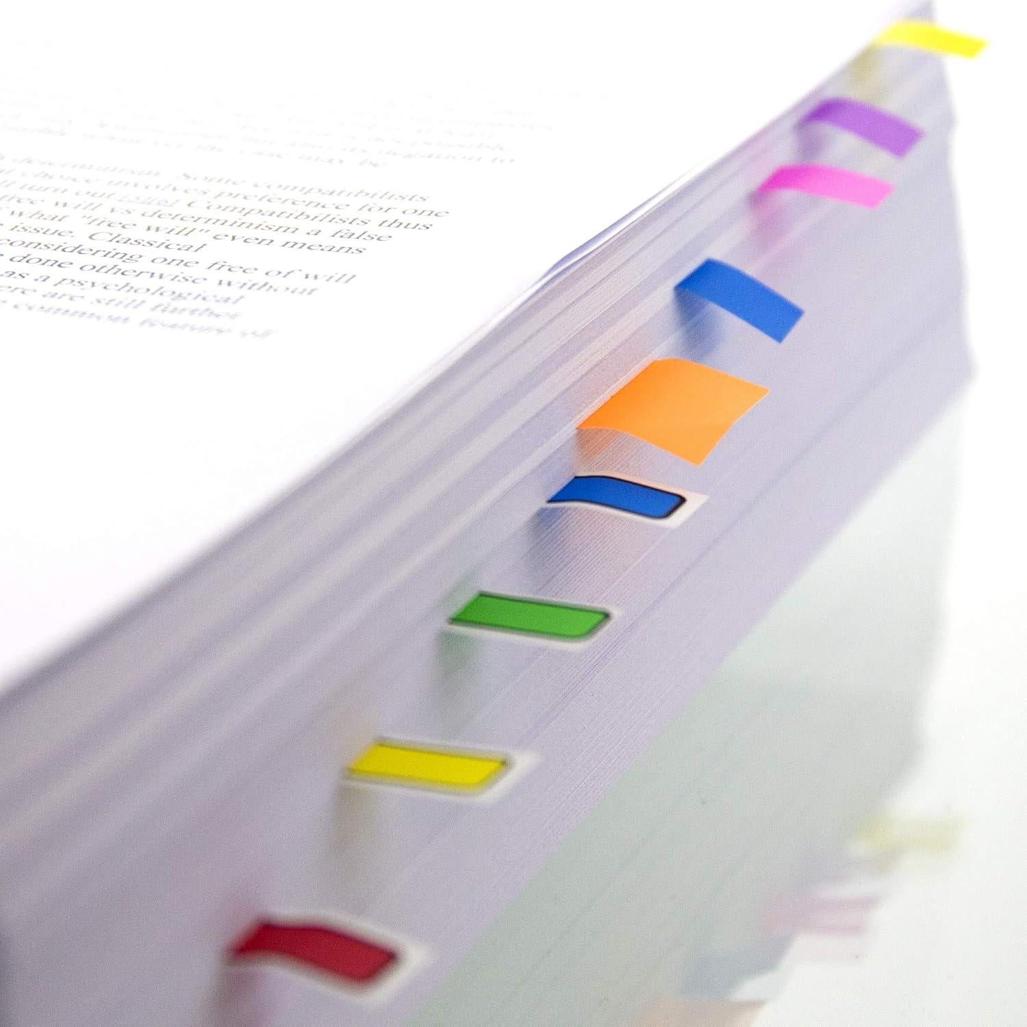 BAZIC Marcadores de Página Neón 120 Banderas 0.64x11.88 cm