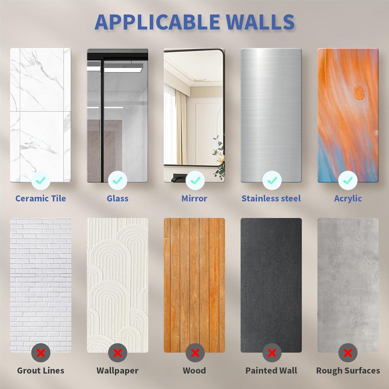 Estante de Ducha con Ventosa Greraes Acrílico Gris 25.4cm