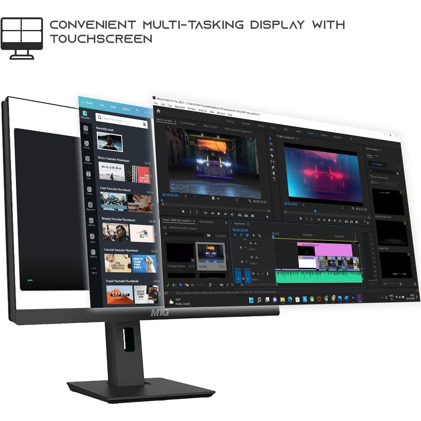 PC Todo en Uno MTG Yama 24" FHD Táctil, Intel i5, 16GB RAM, 1TB SSD