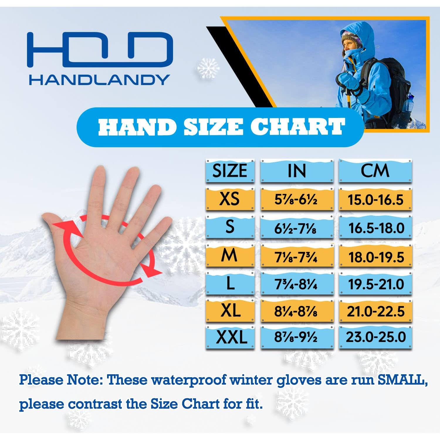 Guantes de Trabajo Impermeables Handlandy Térmicos Invierno