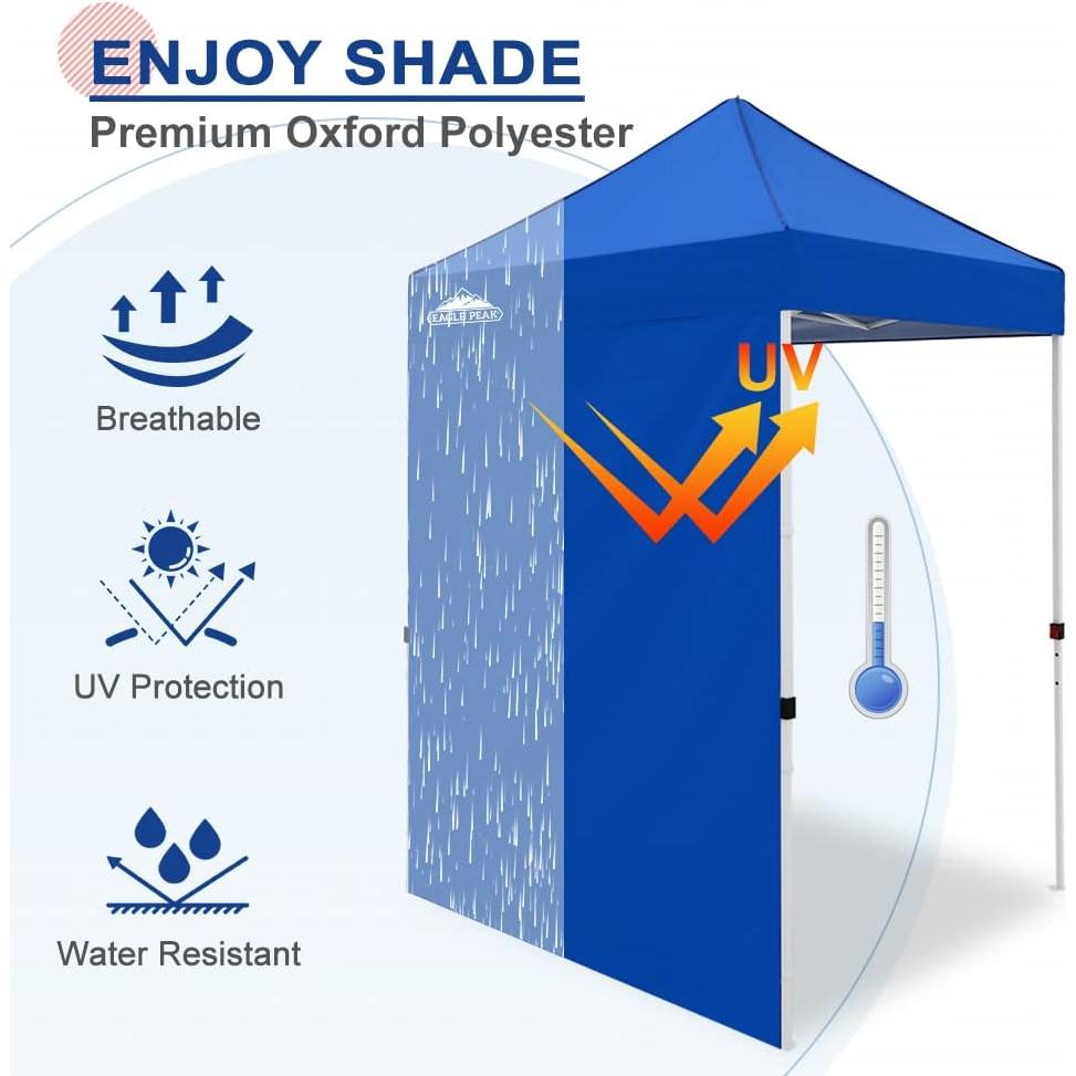 Pared lateral EAGLE PEAK 149.86x203.2 cm Azul para toldo