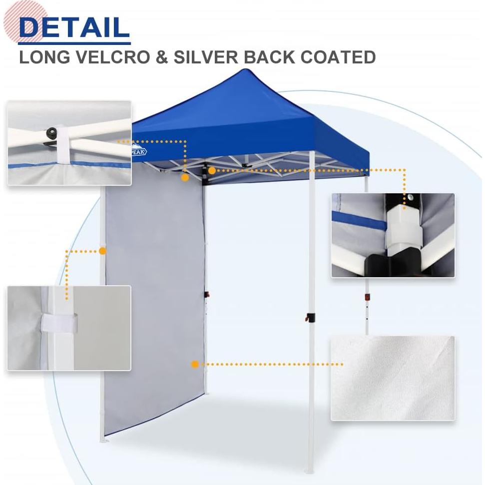 Pared lateral EAGLE PEAK 149.86x203.2 cm Azul para toldo