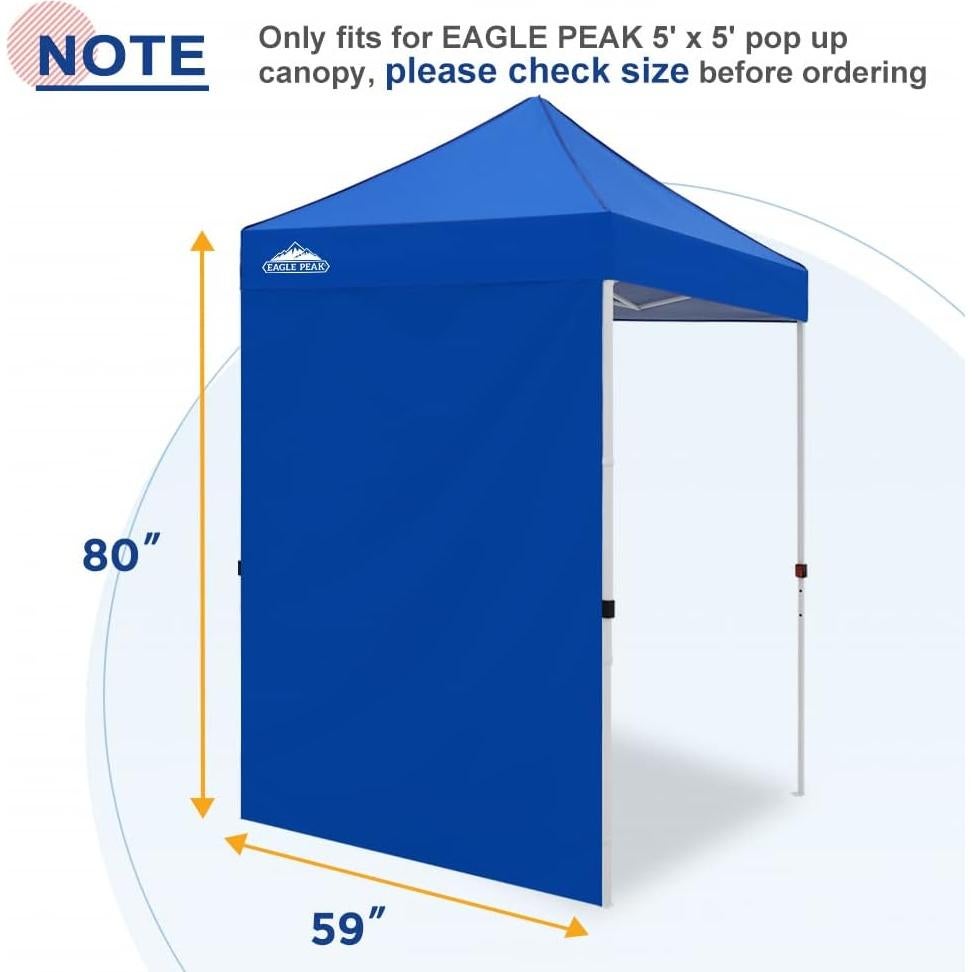 Pared lateral EAGLE PEAK 149.86x203.2 cm Azul para toldo
