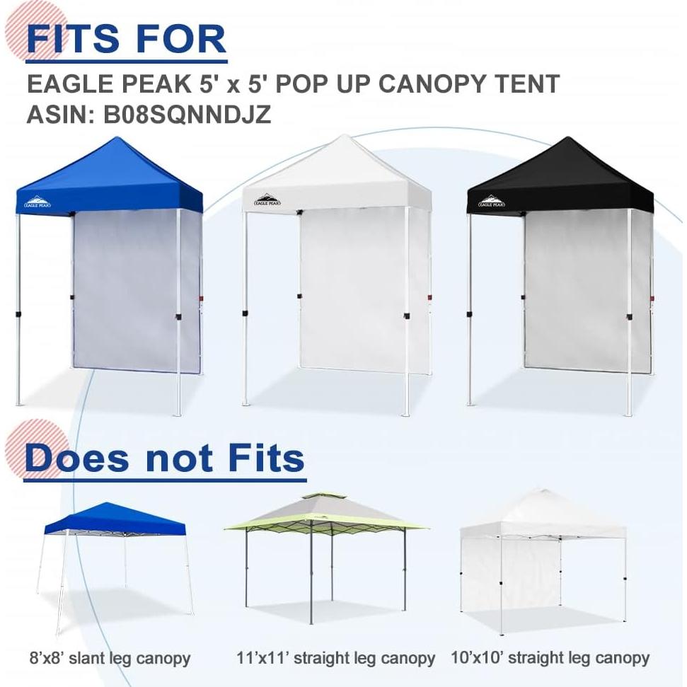 Pared lateral EAGLE PEAK 149.86x203.2 cm Azul para toldo