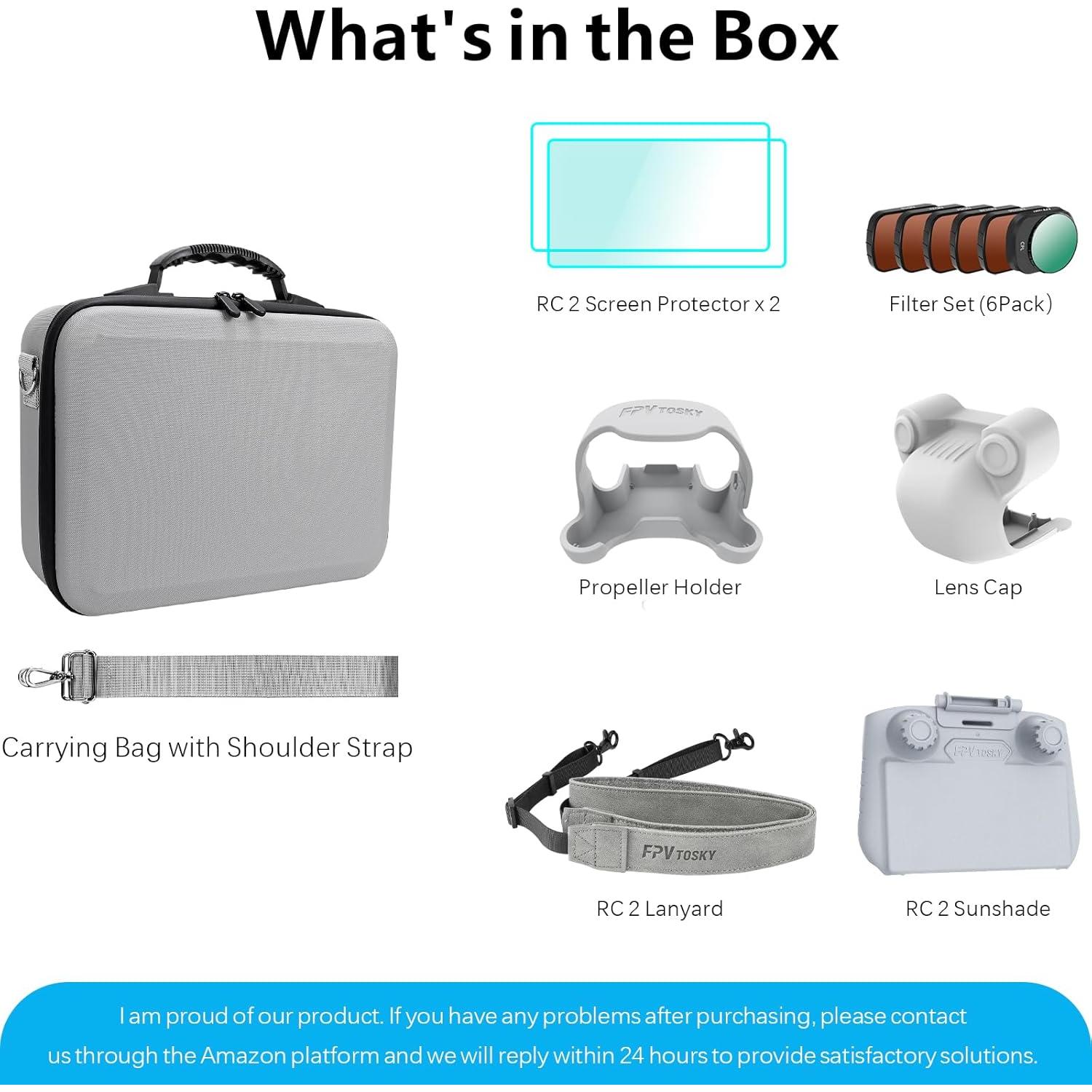 Accesorios FPVtosky Mini 4 Pro 7 en 1 con Estuche y Filtros