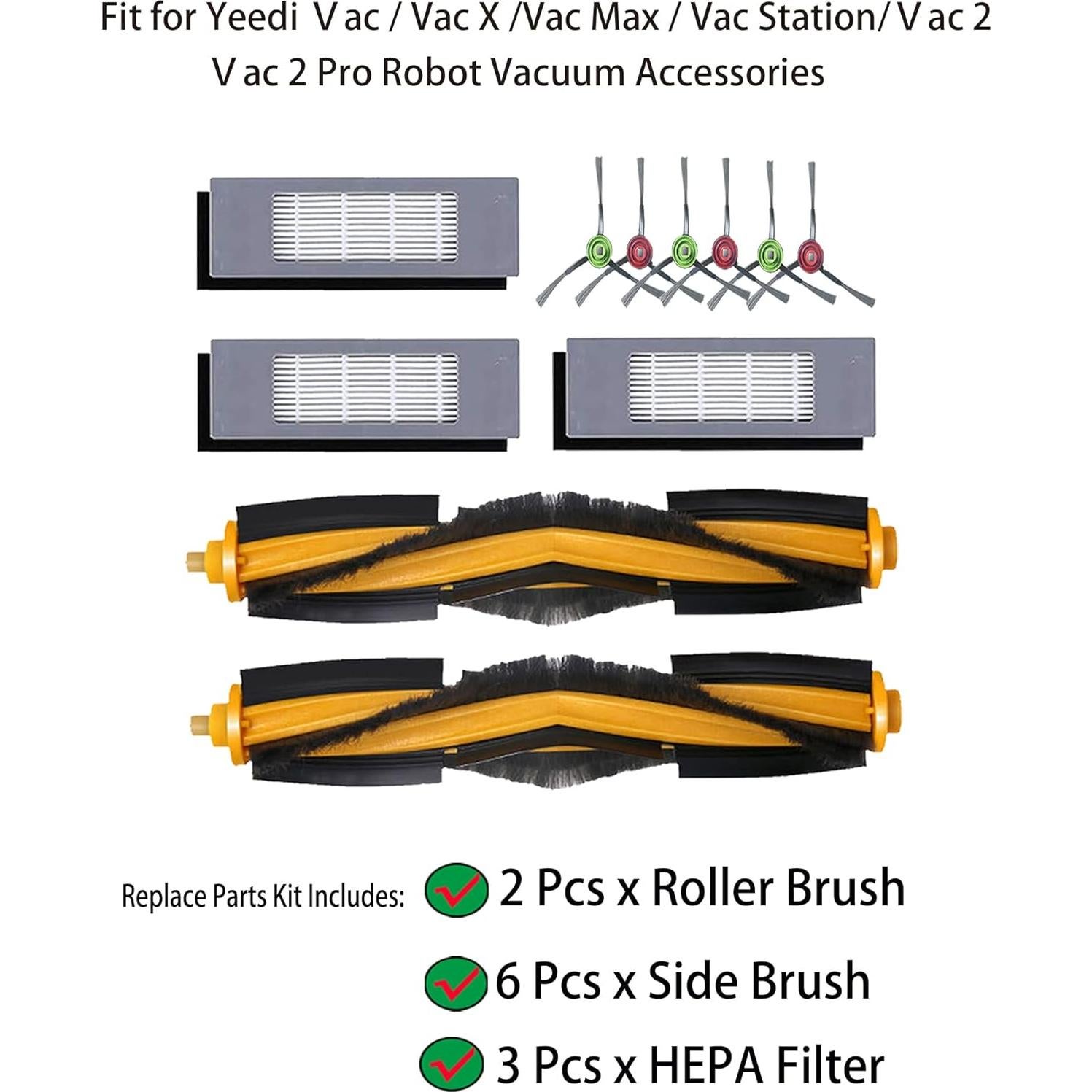 Kit de Repuestos Ecovacs DEEBOT N8 T8 - 11 Piezas HEPA
