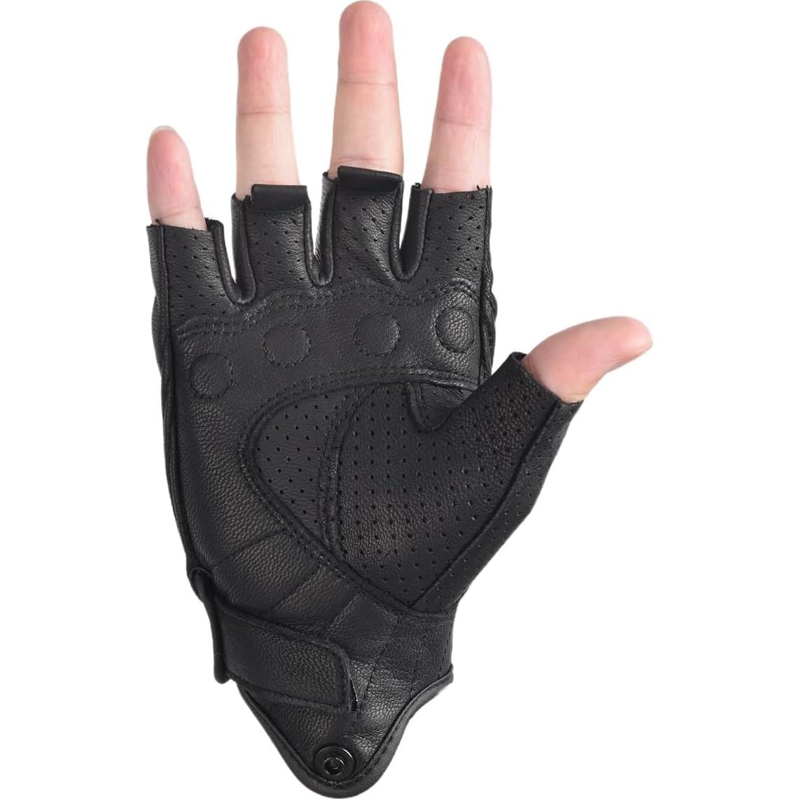 Guantes de Motocicleta Sibewora DKFLB de Cuero Transpirables