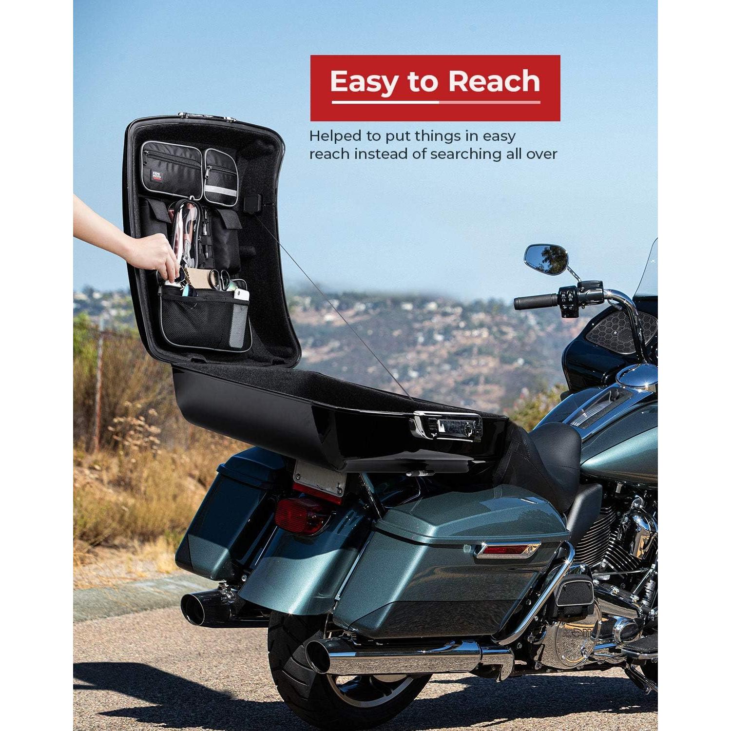 Organizador de Tapa de Paquete KEMIMOTO para Touring 2014-2025