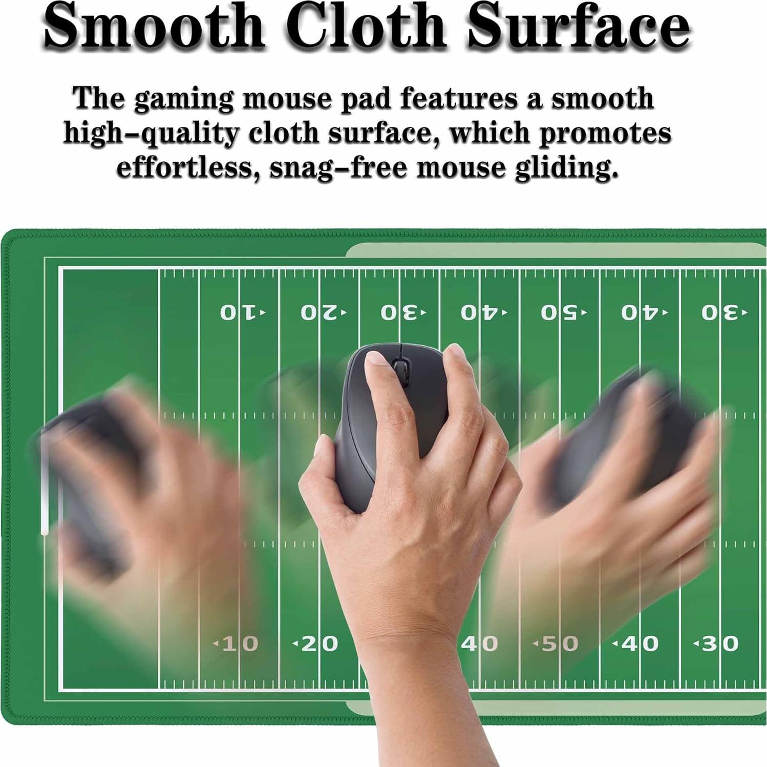 Alfombrilla de Ratón XL Y YIHANGBEST Campo de Fútbol 90x40cm