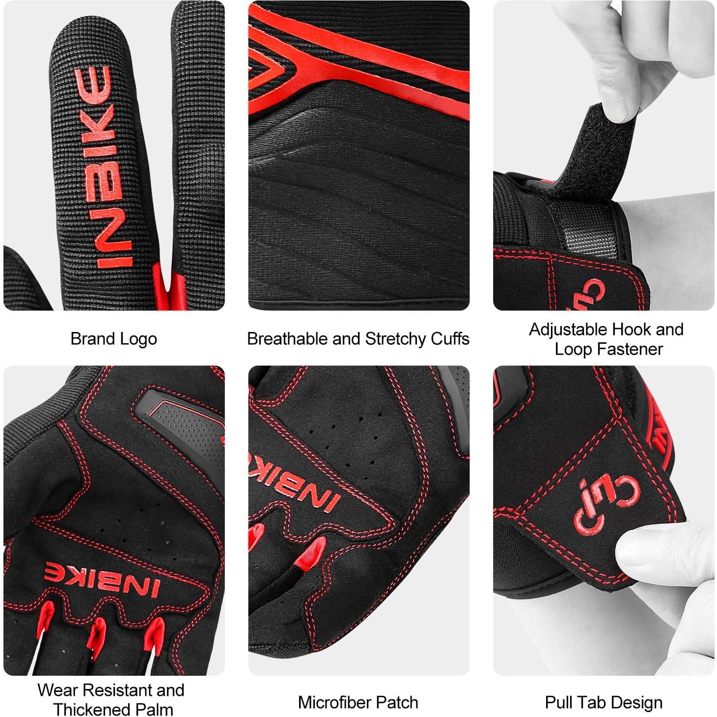 Guantes de motocicleta INBIKE transpirables con pantalla táctil