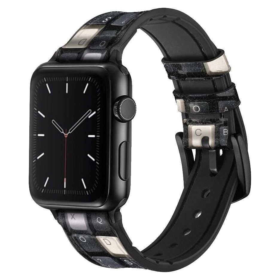 Correa de Reloj Inteligente de Cuero y Silicona para Apple Watch 38-41mm