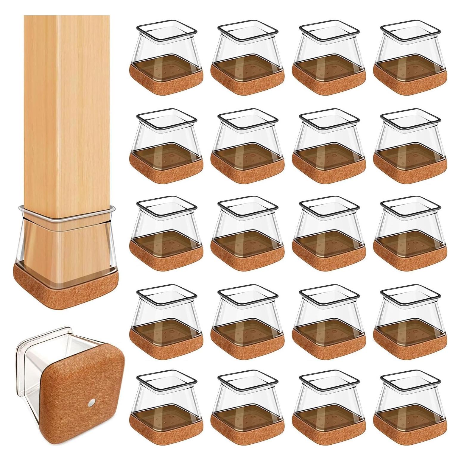 OCONDA 20 Pcs Protectores de Suelo para Patas de Sillas XL