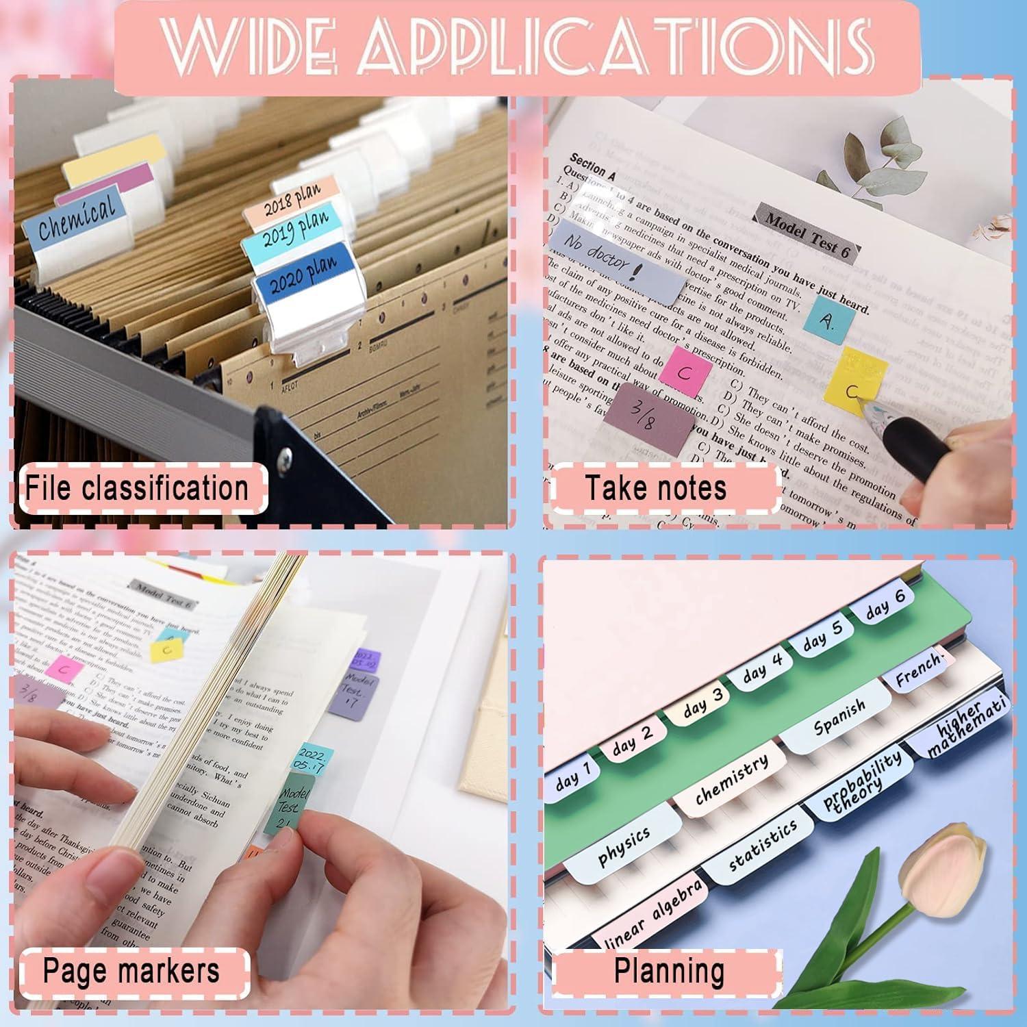 Pestañas Adhesivas Potanro 720pcs Coloridas Reposicionables