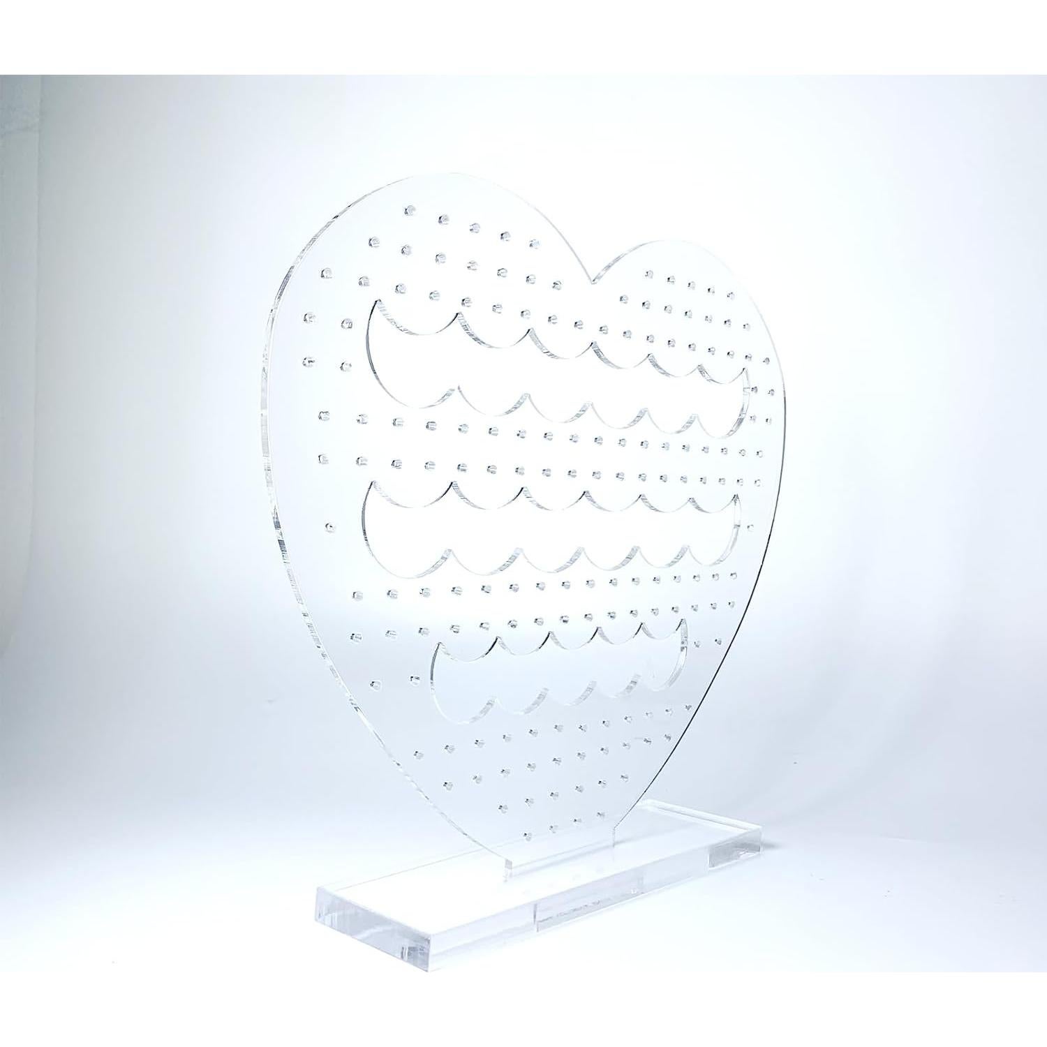 Organizador de Joyas ZUIUINAO Acrílico Corazón 001 Transparente