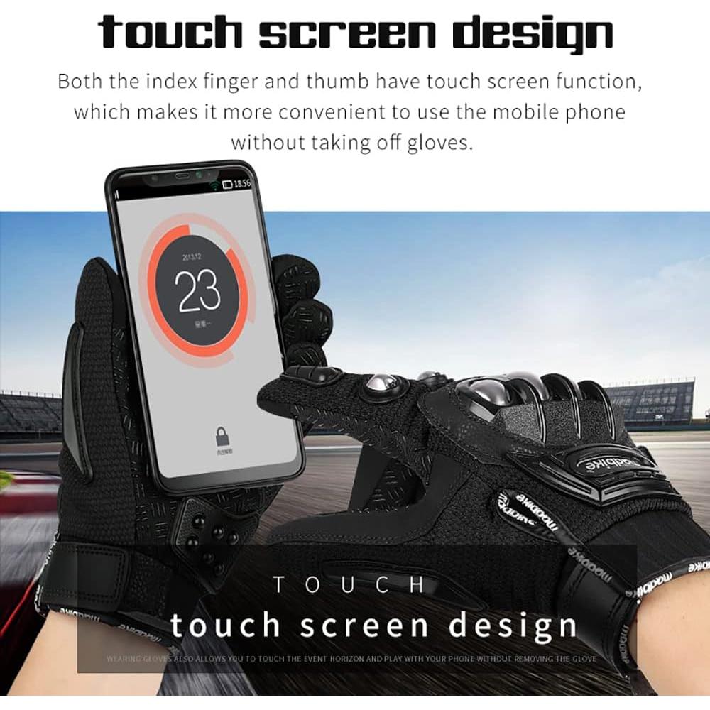 Guantes de Motocicleta Deflife Mac10C Tácticos Touchscreen
