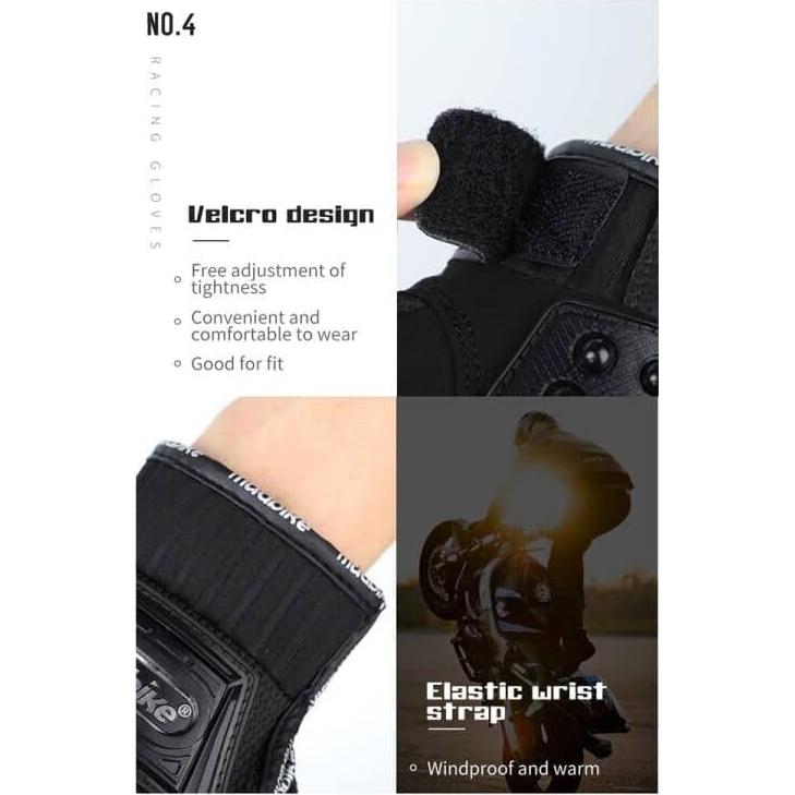 Guantes de Motocicleta Deflife Mac10C Tácticos Touchscreen