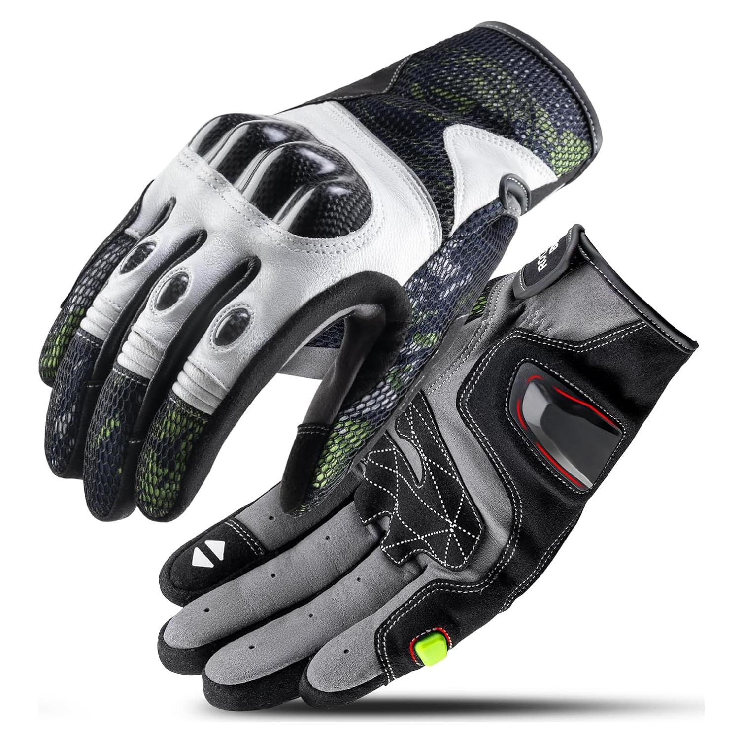 Guantes de motocicleta ROCKBROS 2024 - Protección nudillos