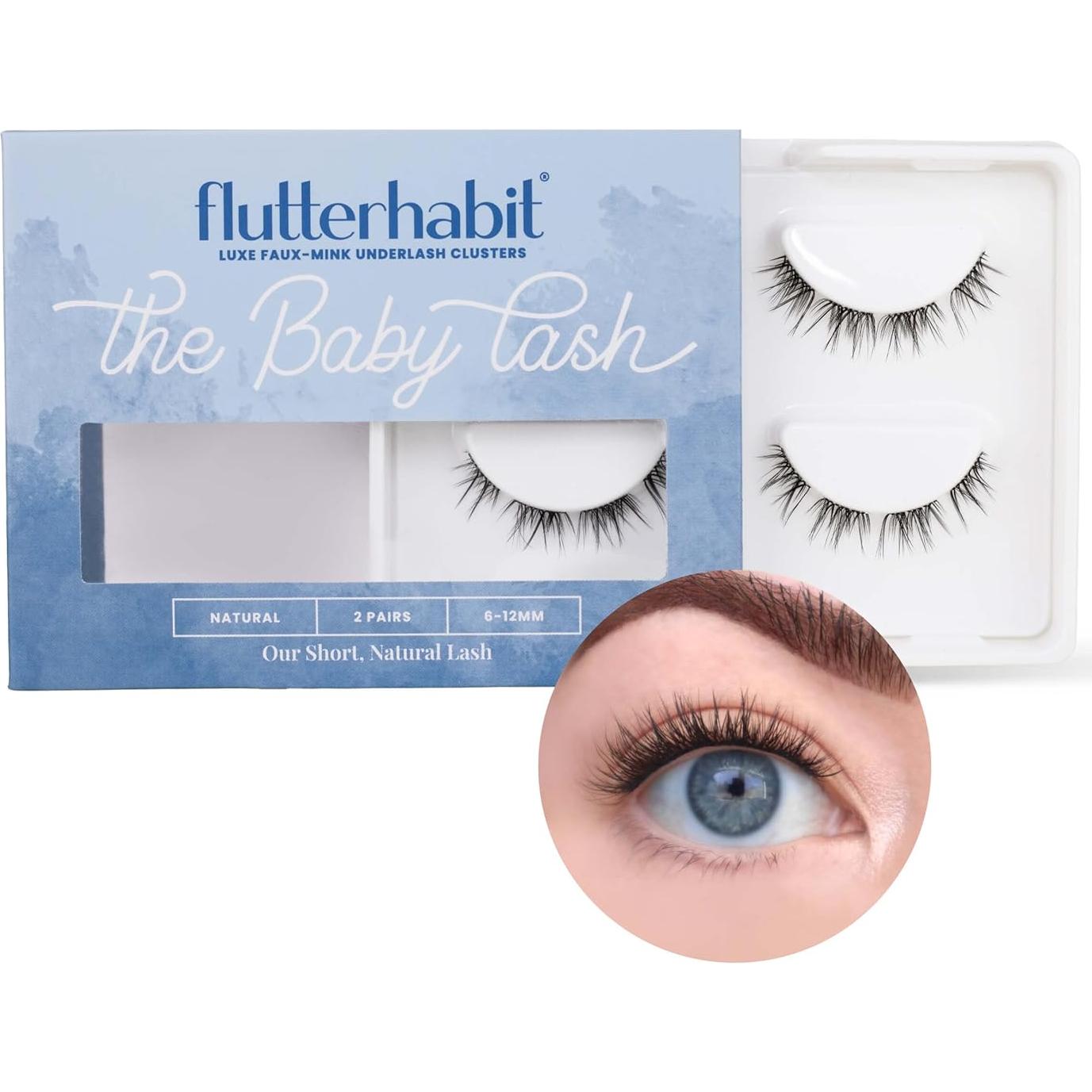 Pestañas para Bebés FlutterHabit - 2 Juegos, Uso de 10 Días