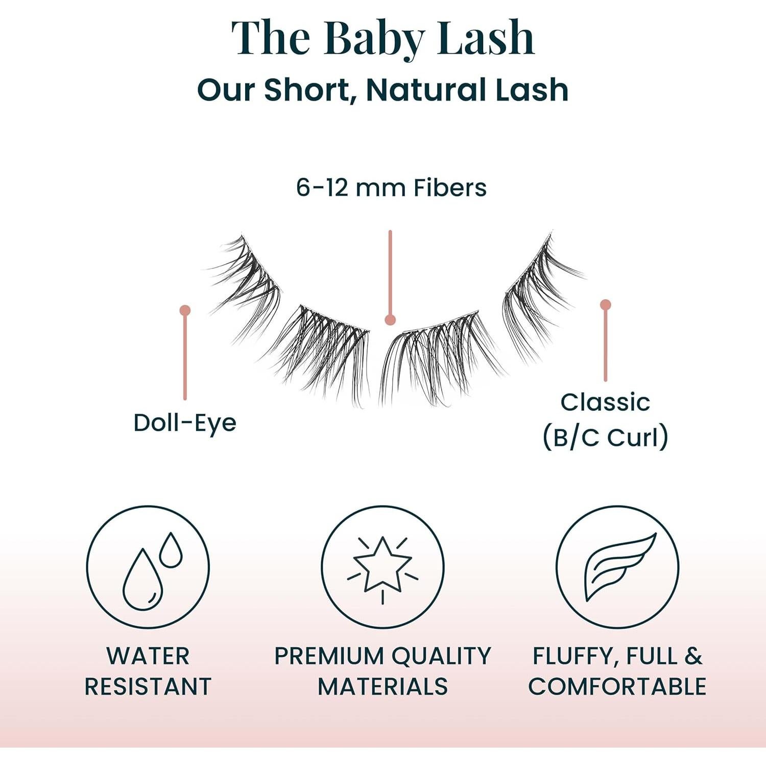 Pestañas para Bebés FlutterHabit - 2 Juegos, Uso de 10 Días