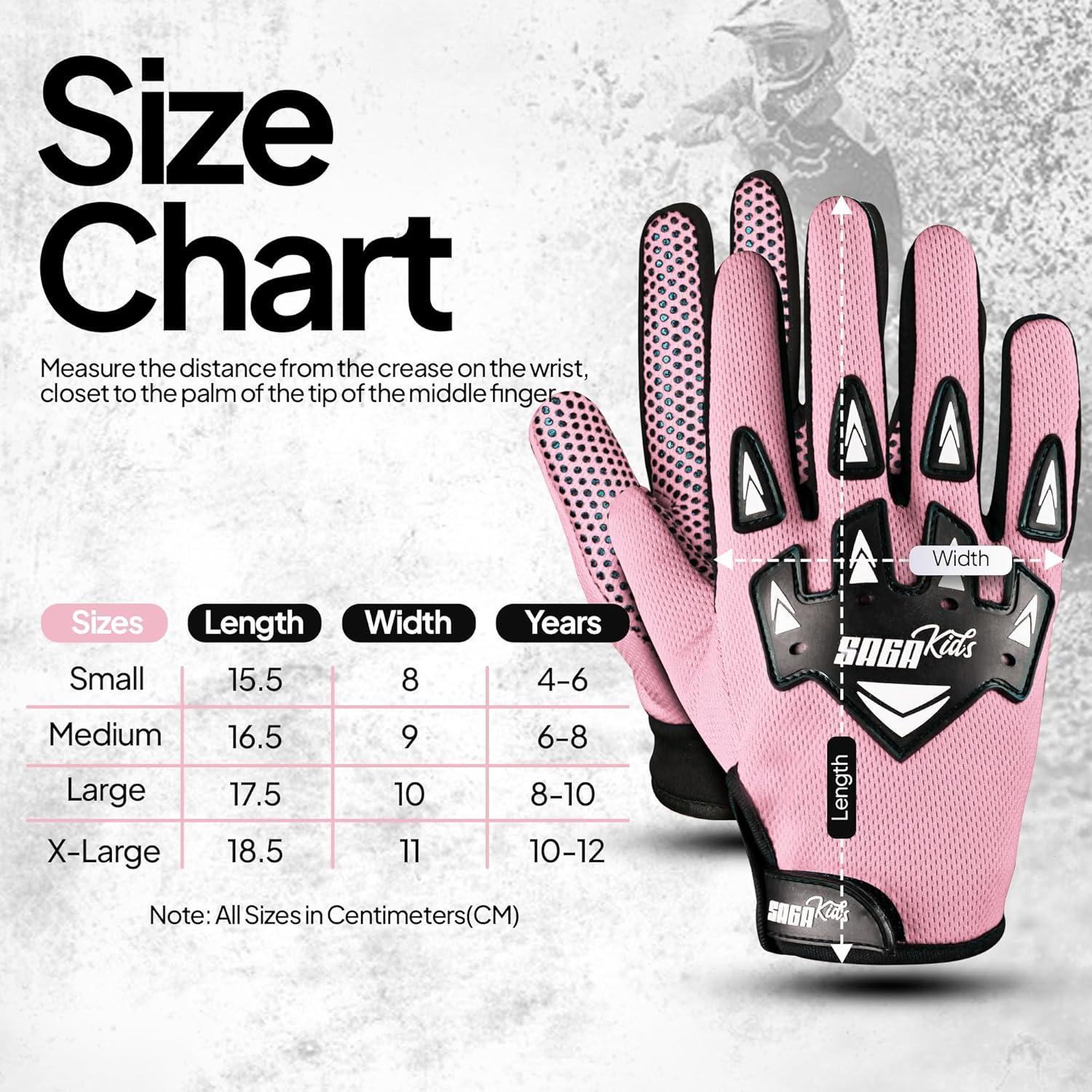 Guantes de Motocicleta SAGA SPORTS Kids-MBG para Niños